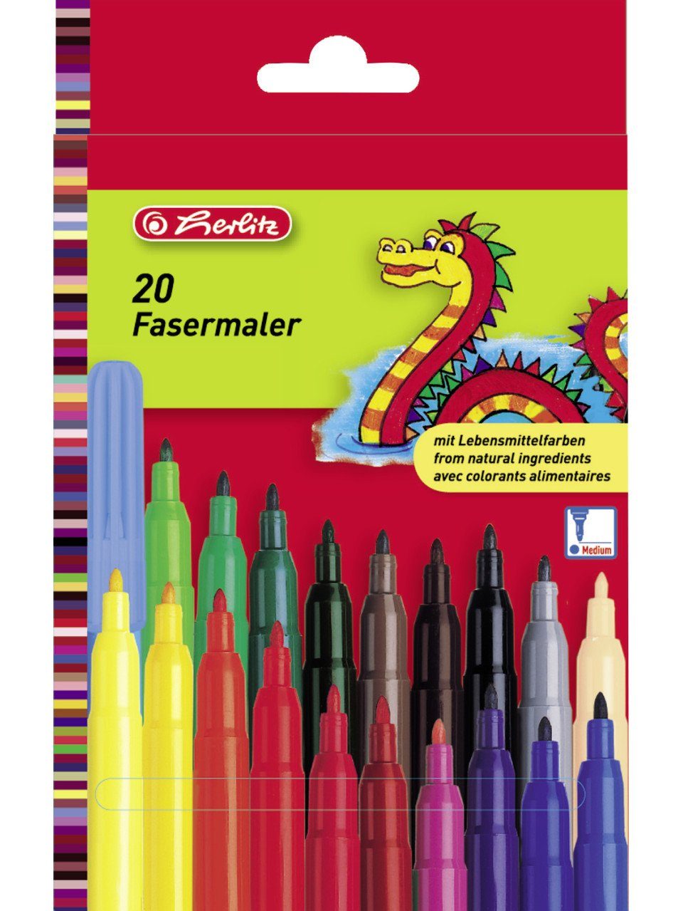 Faserstift herlitz Fasermaler 20 Stück