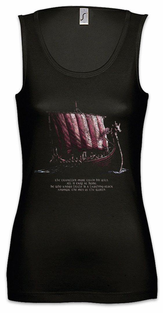 Urban Backwoods Tanktop Viking Ship II Ärmelloses Damen T-Shirt Vikings Schiff Wikinger Drachenboot Langschiff Ruderboot Longship