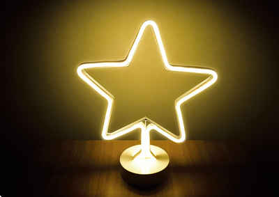 Natsen LED Nachtlicht, LED fest integriert, Stern Licht Warmweiss Batteriebetriebene Lampe, für Haus Party Weihnachten Hochzeit Ostern, Thanksgiving Schlafzimmer Deko