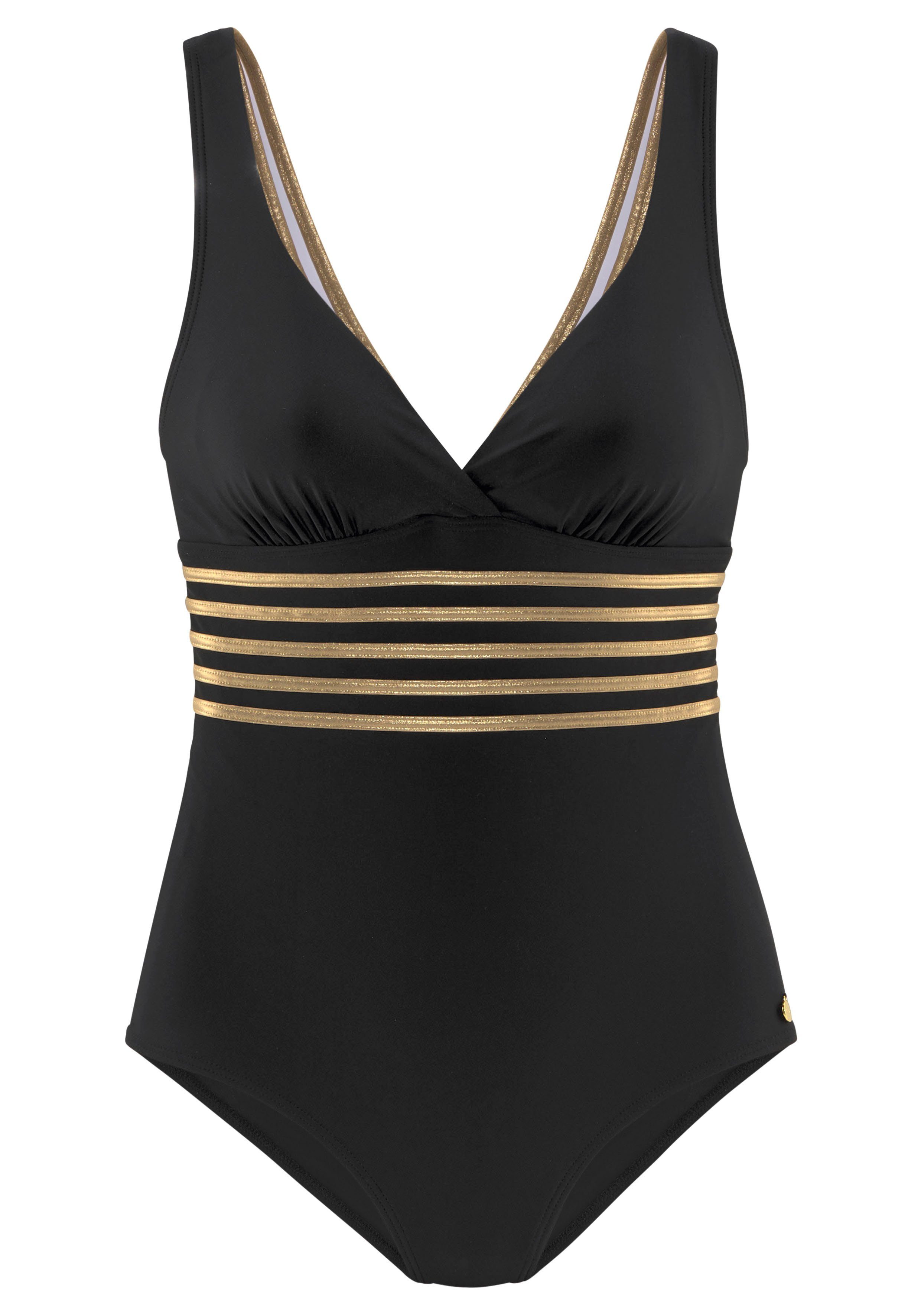LASCANA Badeanzug Elodie mit trendigem Materialeinsatz günstig online kaufen