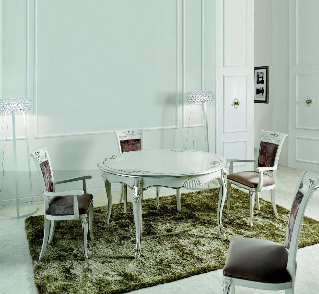 Luxus Design Esstisch Italienische Esstisch 140x79cm JVmoebel Tisch Möbel Esszimmer Tische Holz