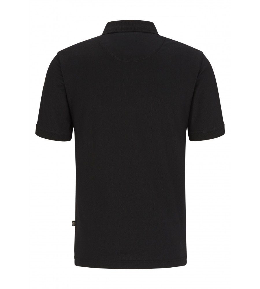 Stay 100 Schwarz Pikee-Polo, 20050 Hajo Hochwertiger Fresh, Poloshirt Baumwollmaterialmix, Stretchanteil