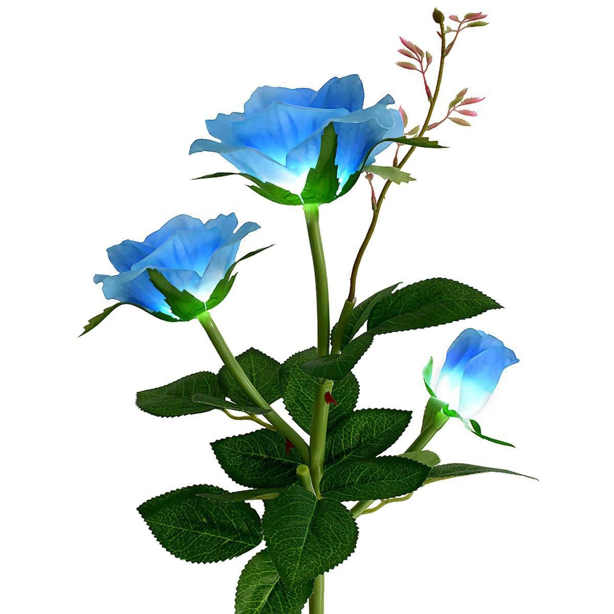 Kunstblumenstrauß Wassergeschützt Solar Rose Blumen für günstig online kaufen