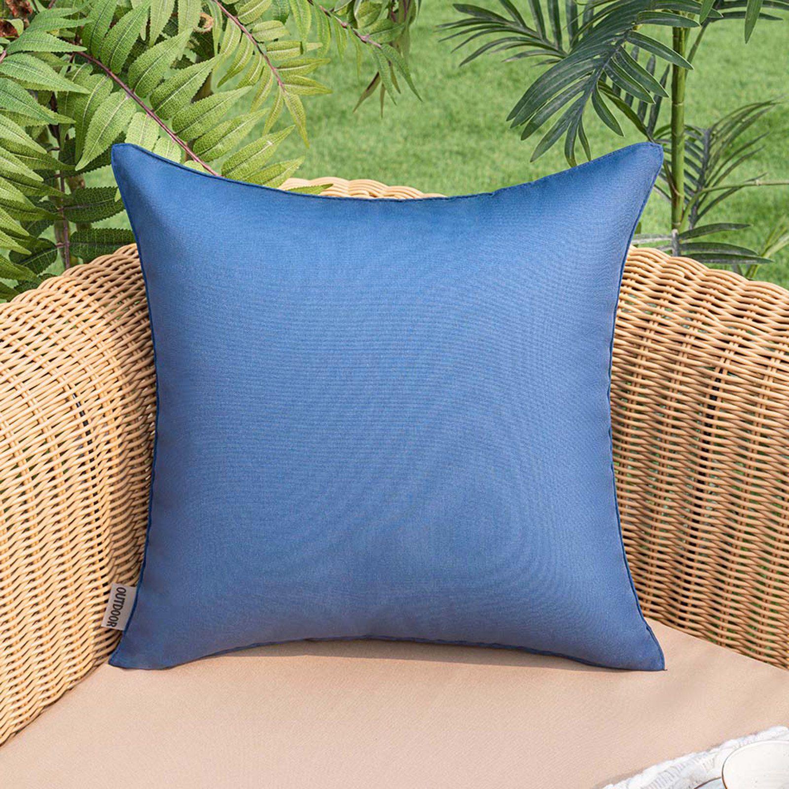 Kissenbezug 45* 45cm, Wasserdicht, für Zelt, Deko Stück), Garten Marineblau (1 Party Sofa Rosnek Outdoor Terrasse