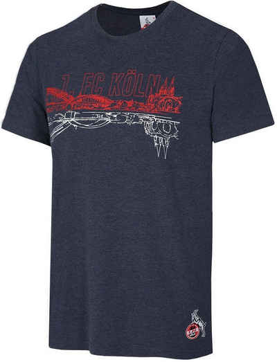 1. FC Köln T-Shirt T-Shirt Hohenzollernbrücke