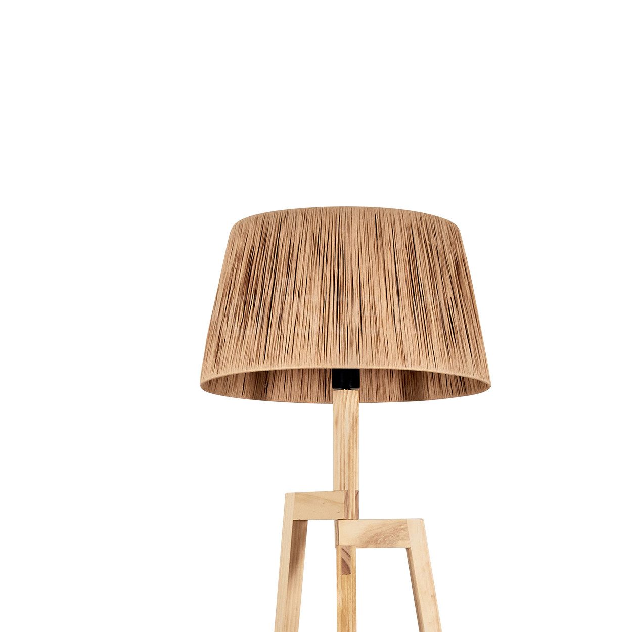 Stehlampe Stehlampe aus Holz/Bast in Naturfarben