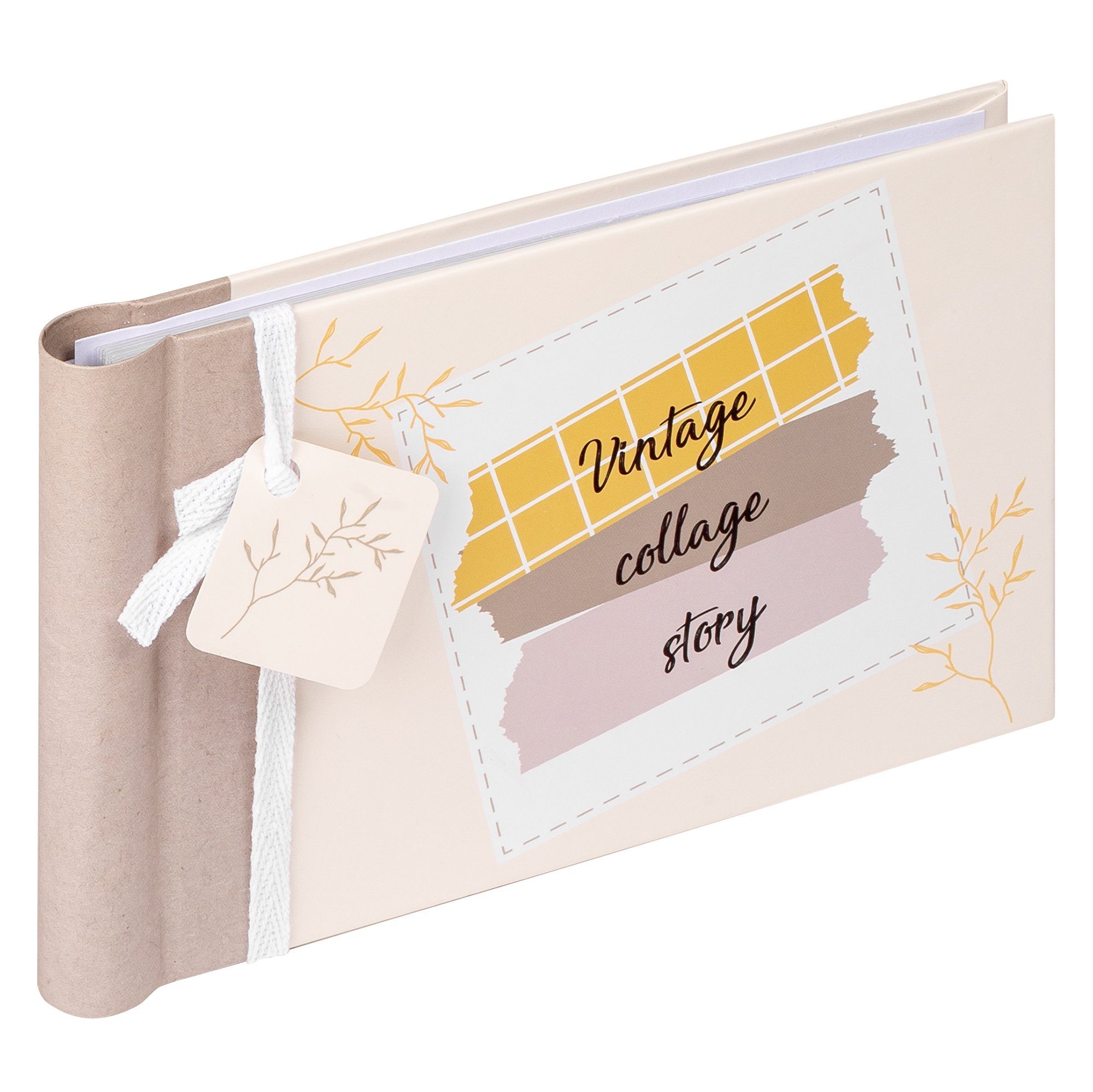 Walther Design Fotoalbum Spiral-Minialbum Flowers, Mini-Einsteckalbum mit verdeckter Spiralbindung, Hardcover-Einband