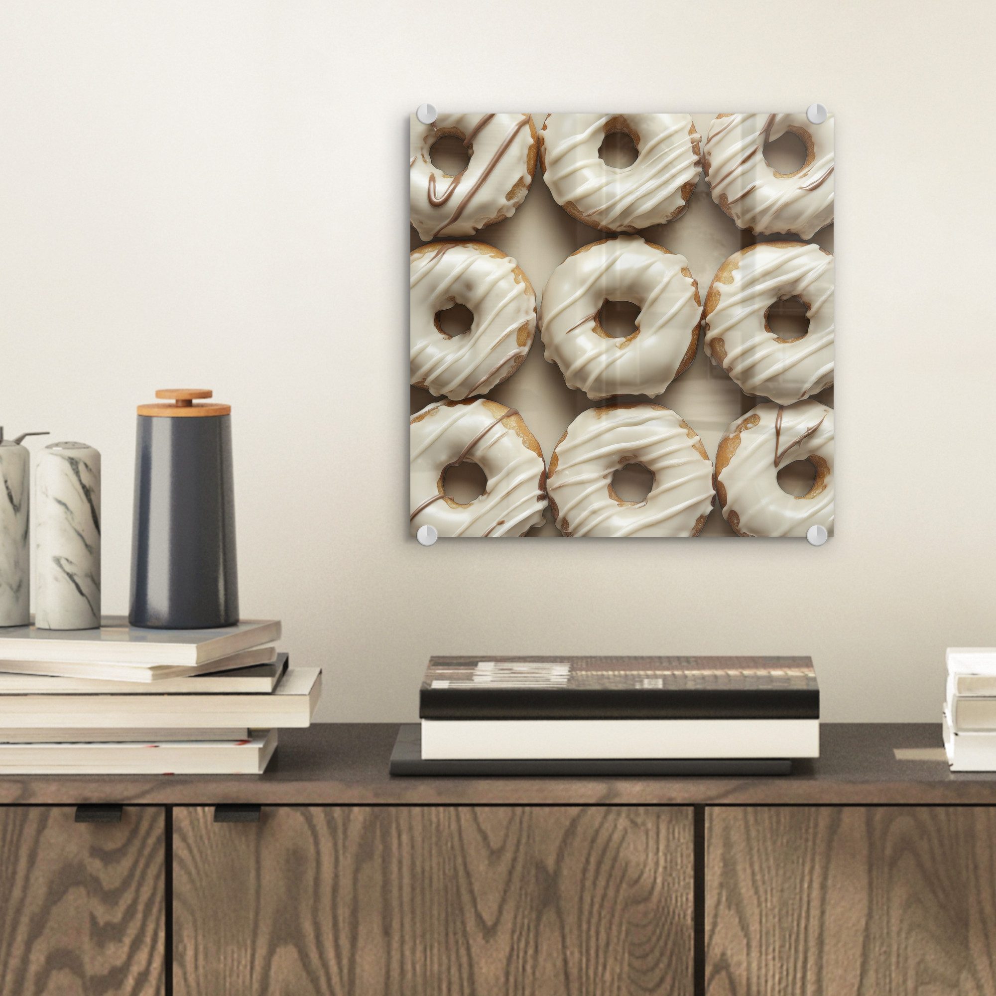 MuchoWow Acrylglasbild Donuts - Schokolade - günstig online kaufen