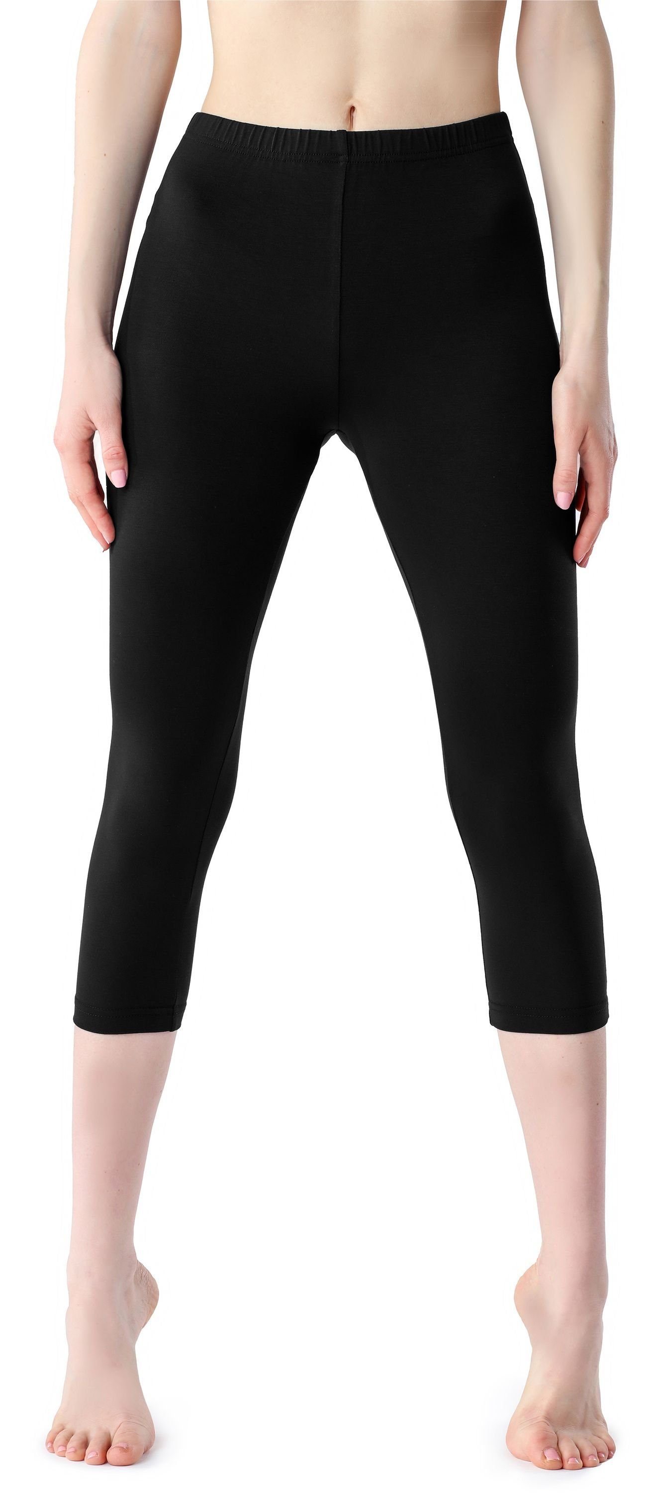 Bellivalini Leggings Damen Leggings 3/4 aus Viskose BLV50-204 (1-tlg) elastischer Bund