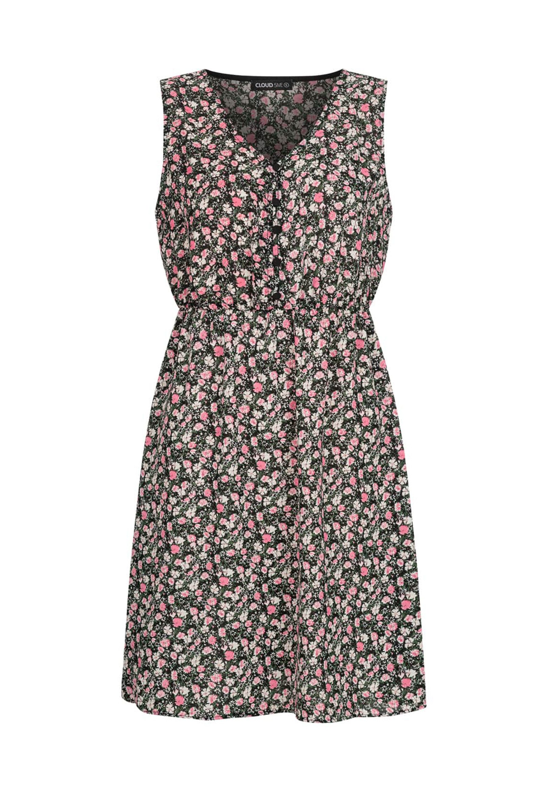 CLOUD 5IVE Shirtkleid CLOUD 5IVE Leichtes Sommerkleid mit Knopfleiste (1-tlg)