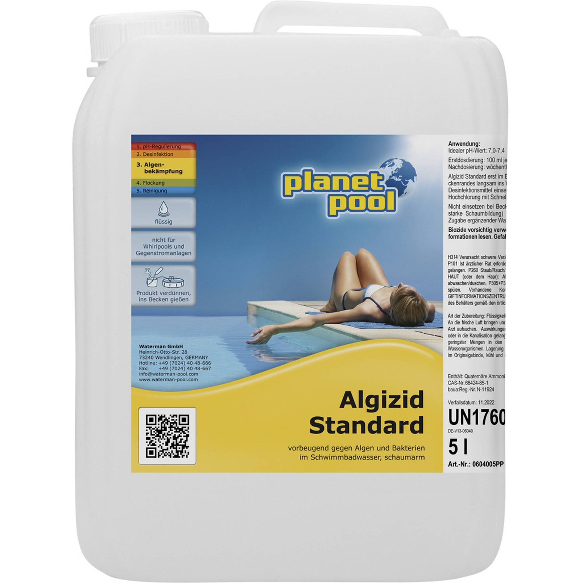 Planet Pool Poolpflege Planet Pool - Algizid Standard - 1-10 Liter wählba