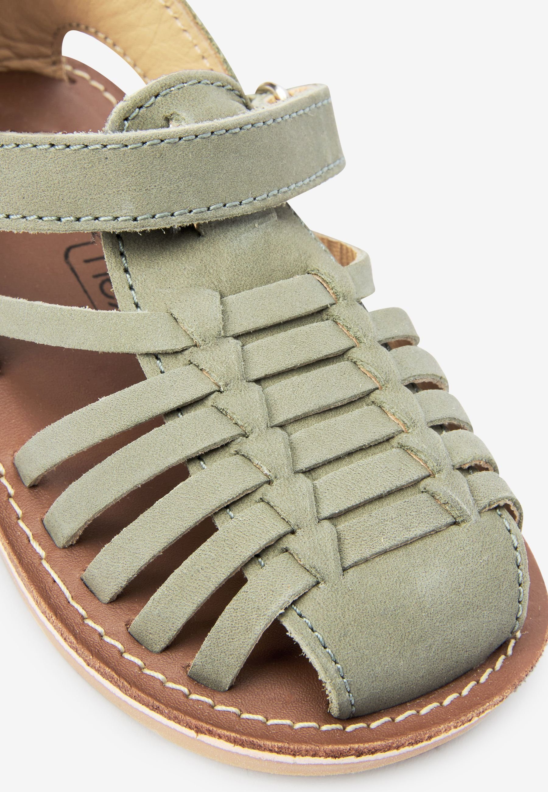 (1-tlg) Sandale aus Leder Next Sandale Sage Green