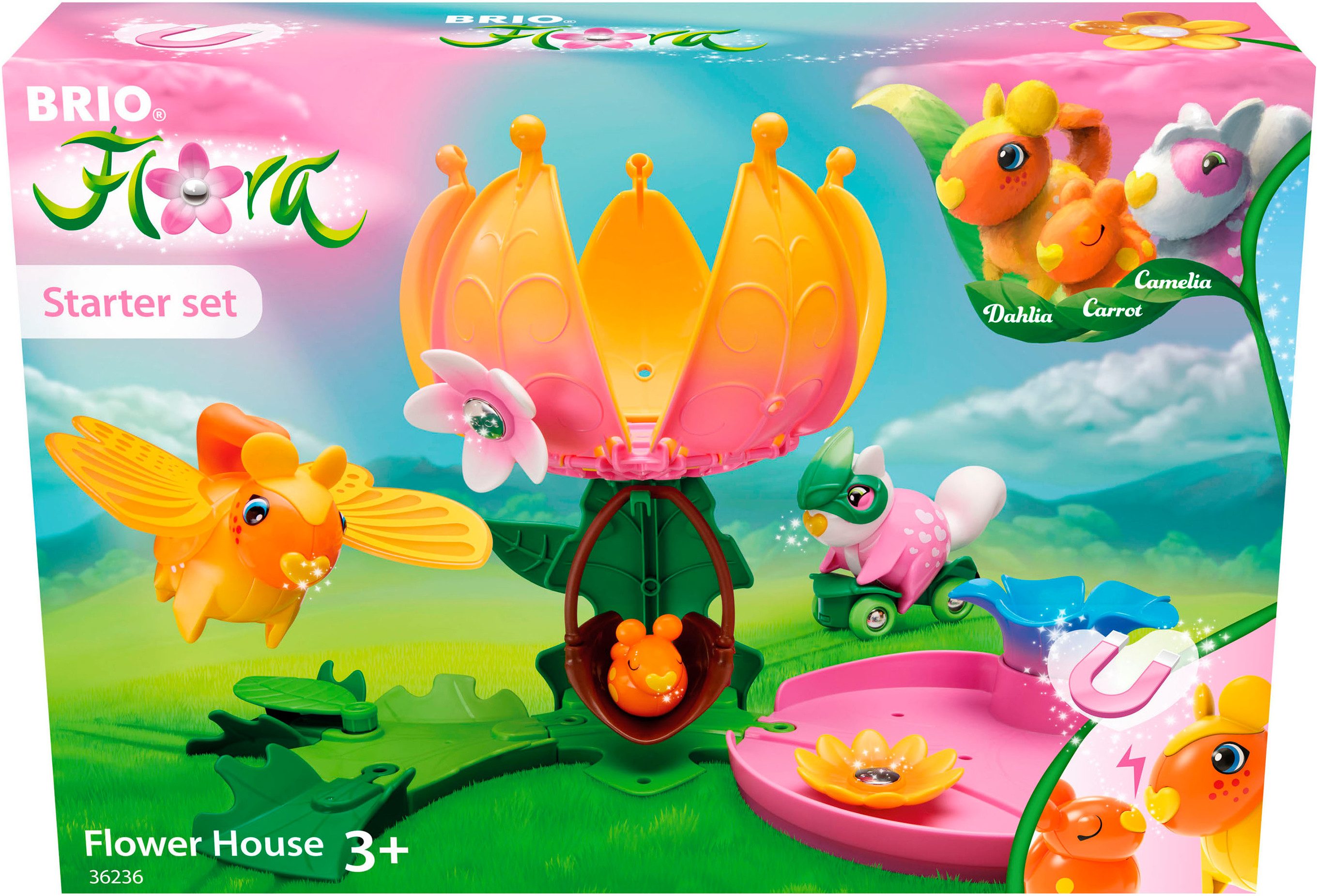 BRIO® Spielwelt BRIO Flora, Starter-Set Blumenhaus (36236), (19-tlg)