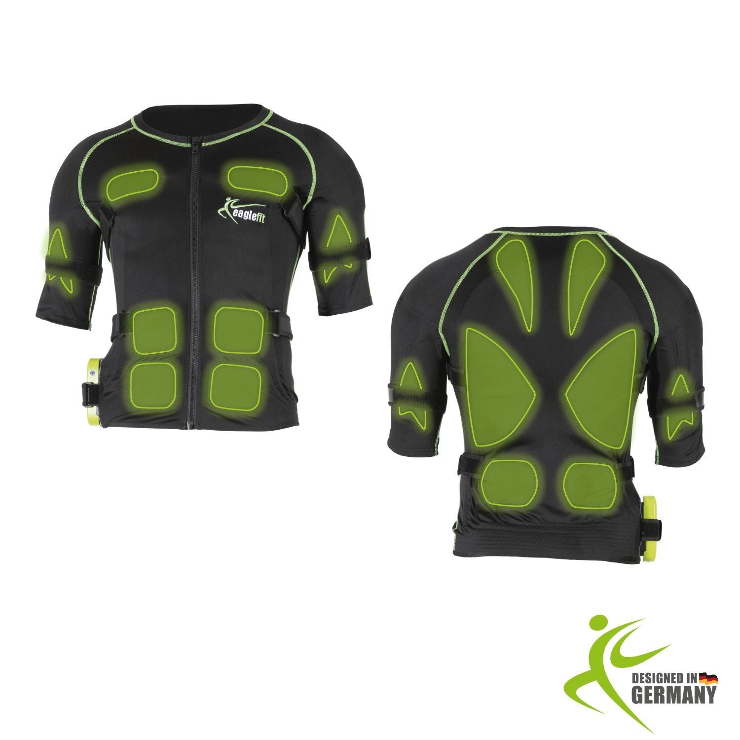 eaglefit® EMS-Gerät EMS VEST Komplettsystem Oberkörper-Training mit 18 Elektroden