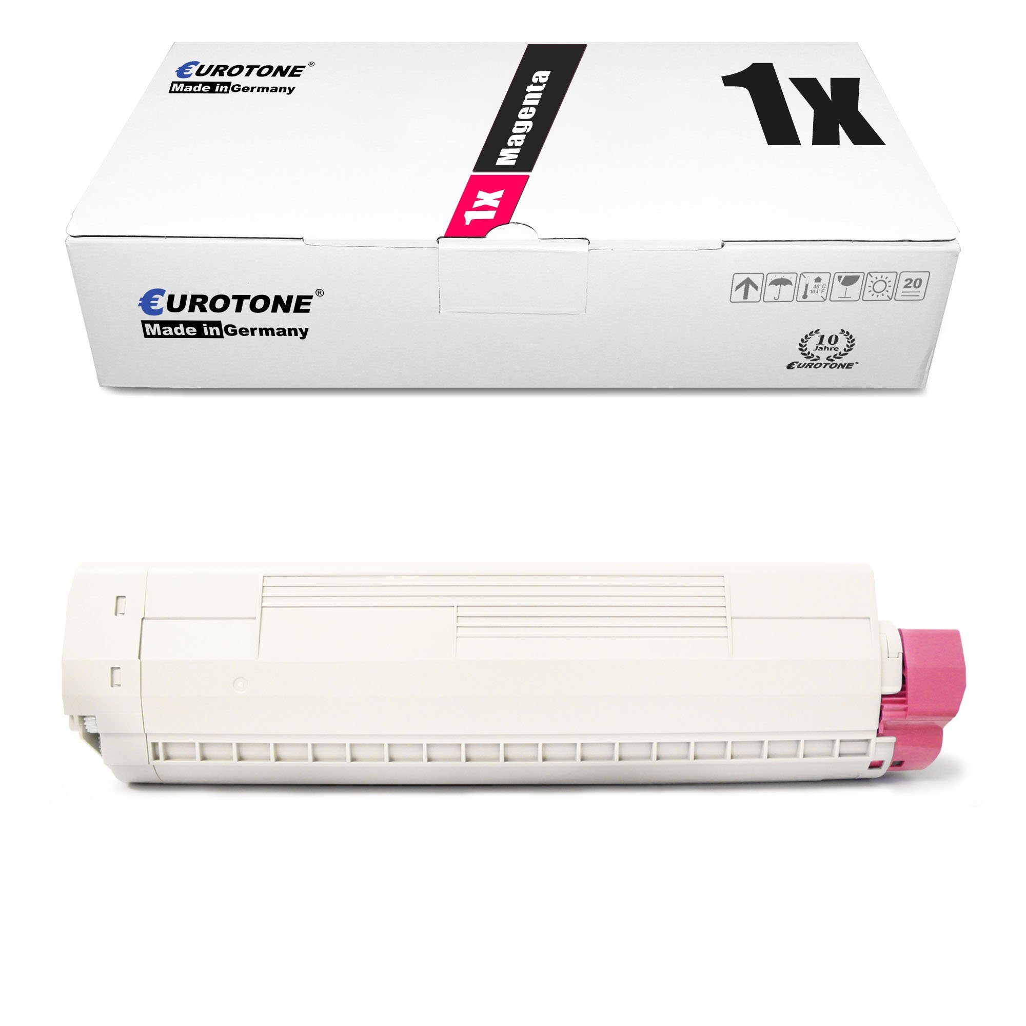 Eurotone Tonerkartusche Toner ersetzt OKI 44844514 fr ES 8431 Magenta