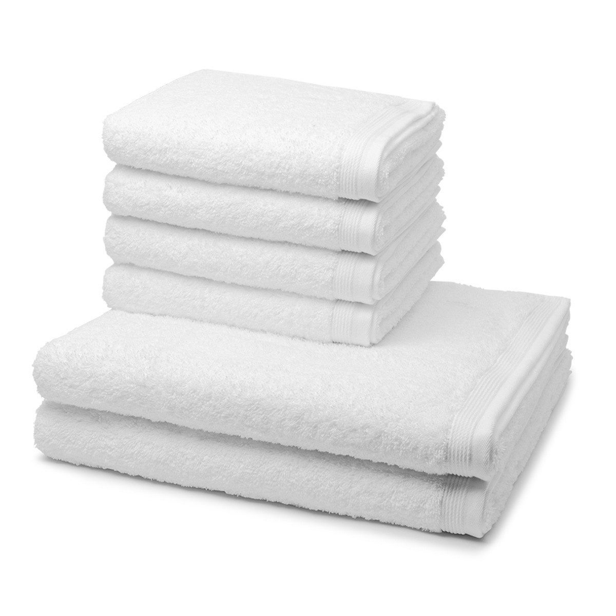Möve Handtuch Set Superwuschel, Walkfrottee (Spar-Set, 6-St), 4 X Handtuch 2 X Duschtuch im Set - Baumwolle - Saugstark