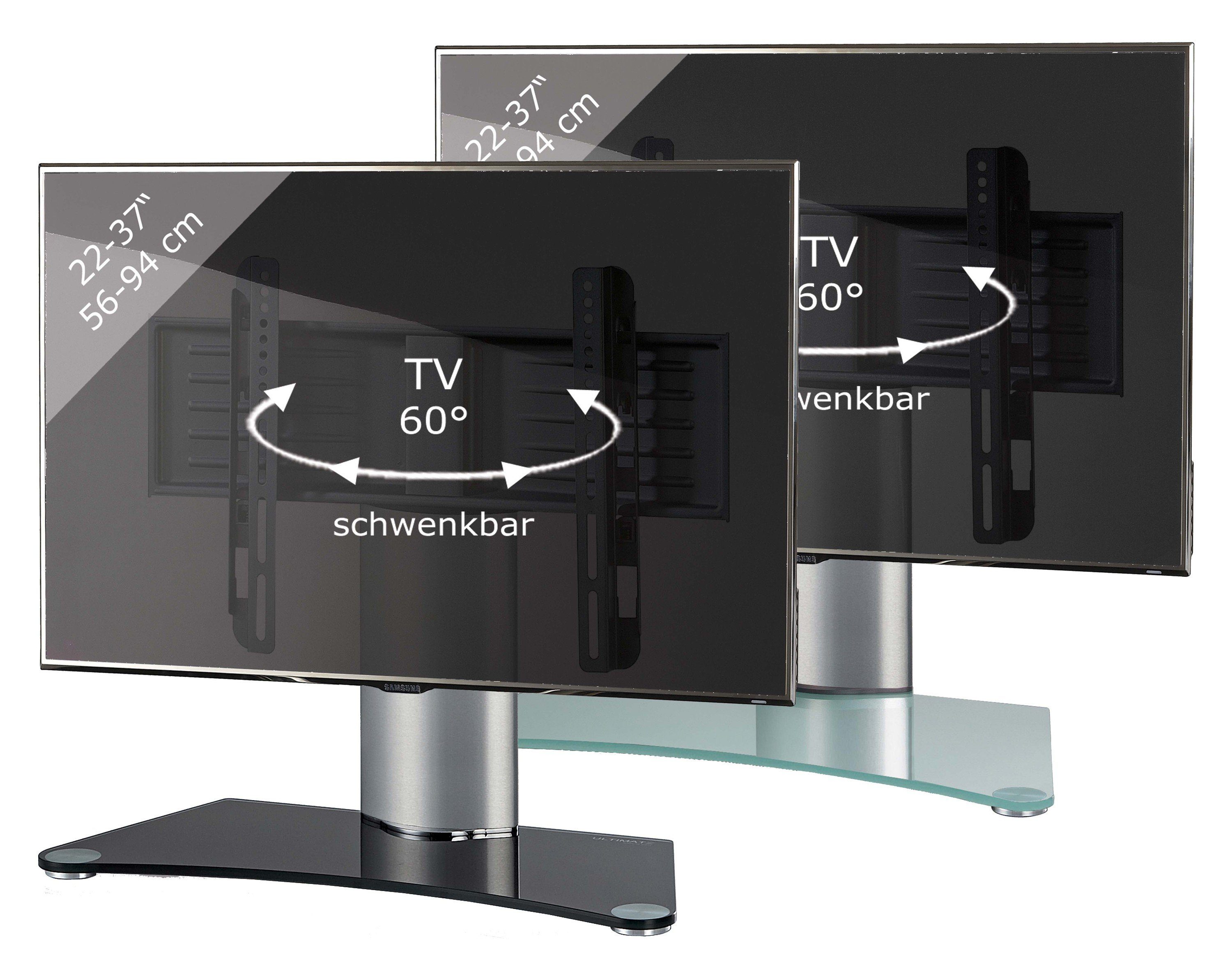 Standfuß TV-Ständer, VCM Aufsatz Windoxa Erhöhung (1-tlg) Mini TV Mattglas Alu Glas