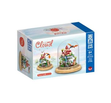 Zhegao Konstruktions-Spielset Zhegao Mini Brick Wolkenschloss 01012 Mini Klemmbaustein Set