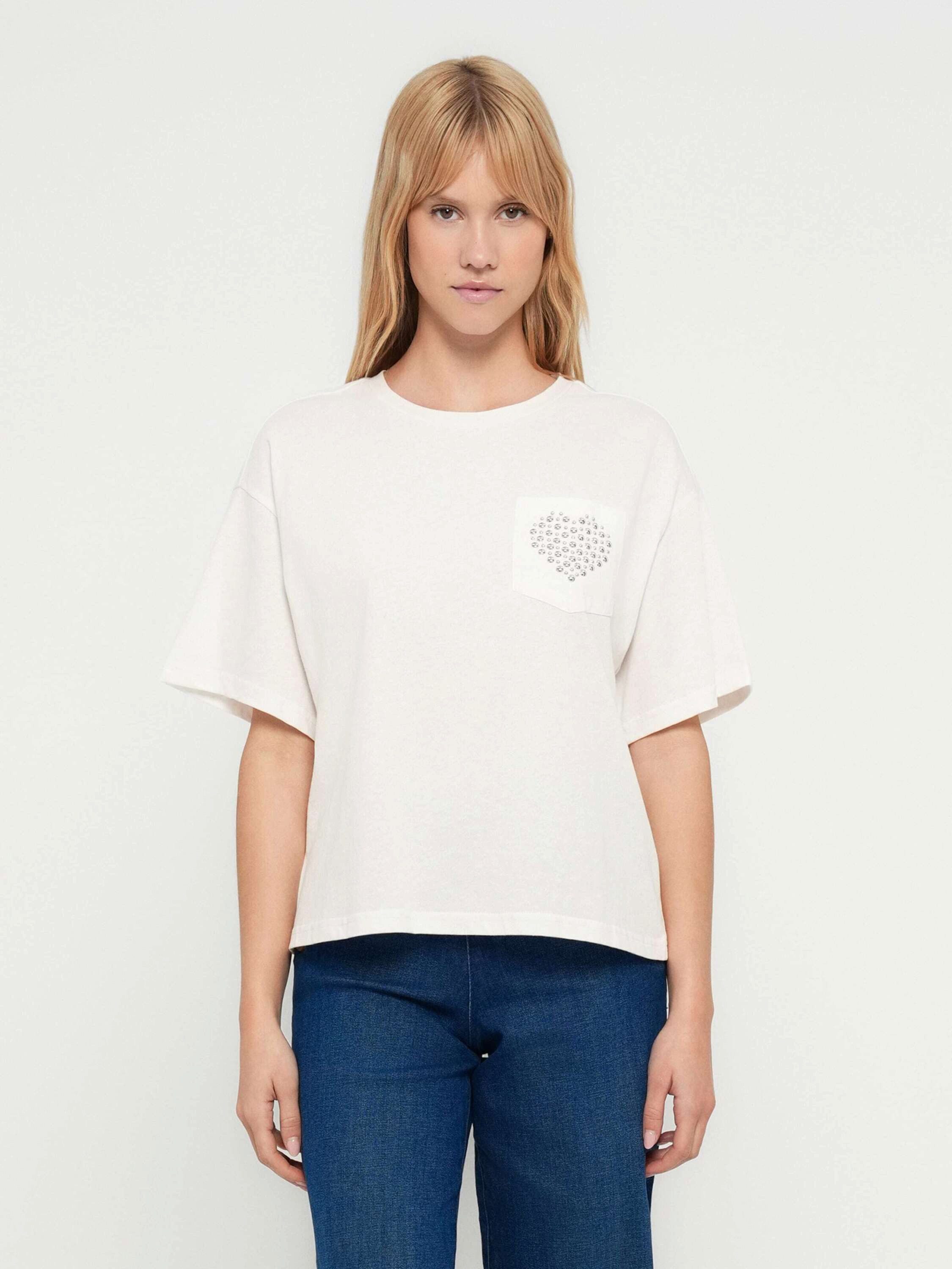 ONLY T-Shirt ONLTERZA (1-tlg) Ziersteine