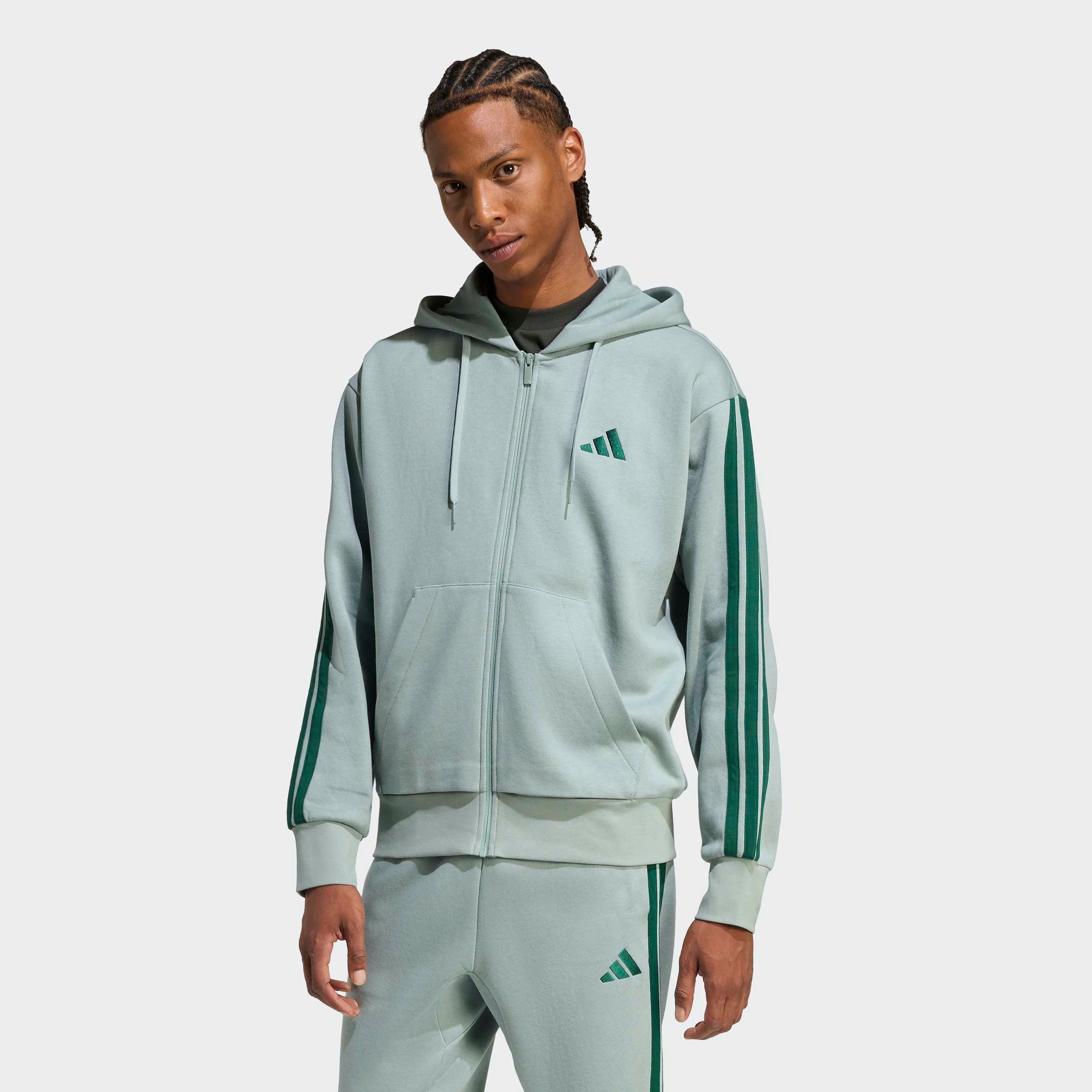 adidas Sportswear Kapuzensweatjacke M 3S FL FZ HD (1-tlg) für Laufen und Sportmode, mit Reißverschluss. € 64,99