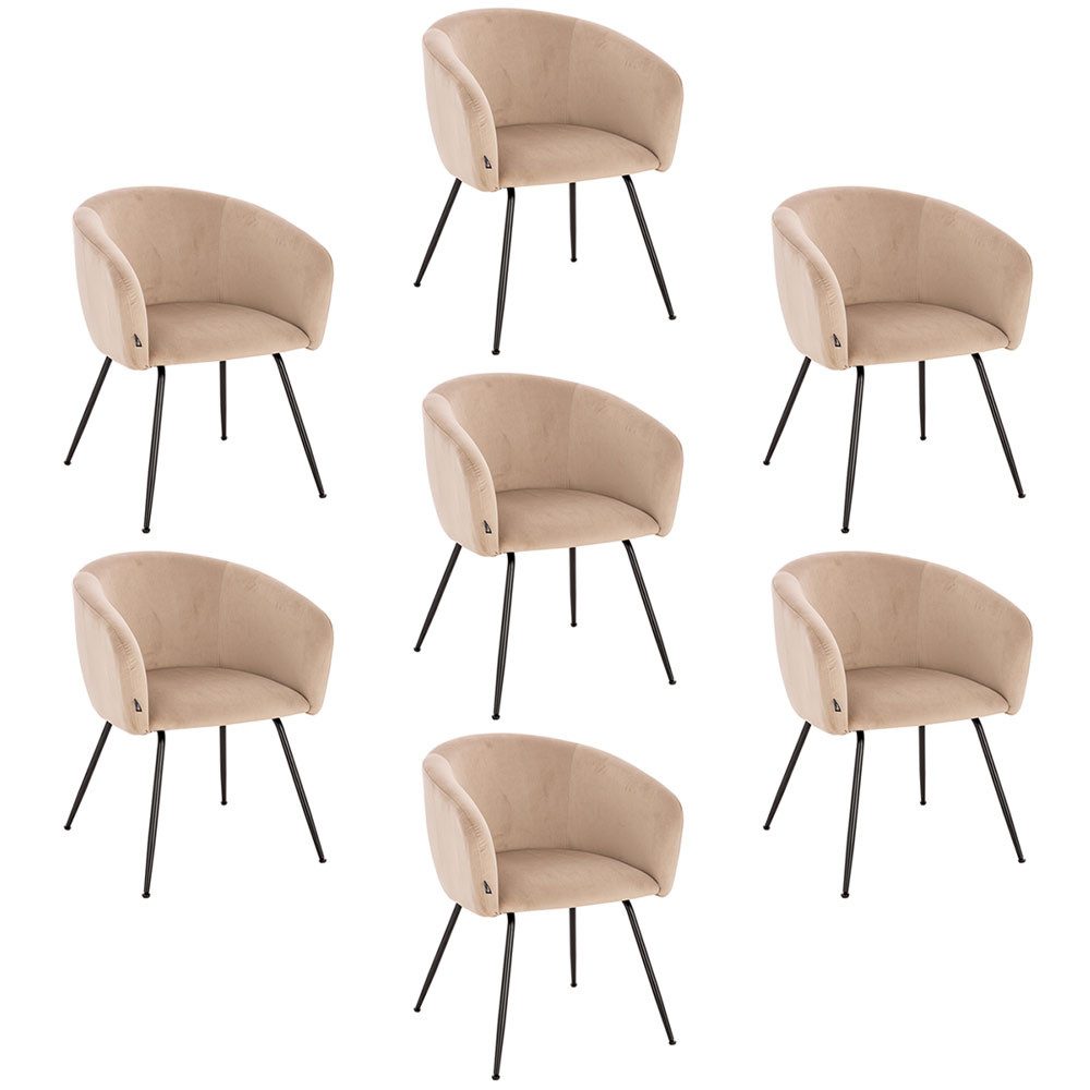 HOME DELUXE Polsterstuhl Esszimmerstuhl ARIA Samt günstig online kaufen