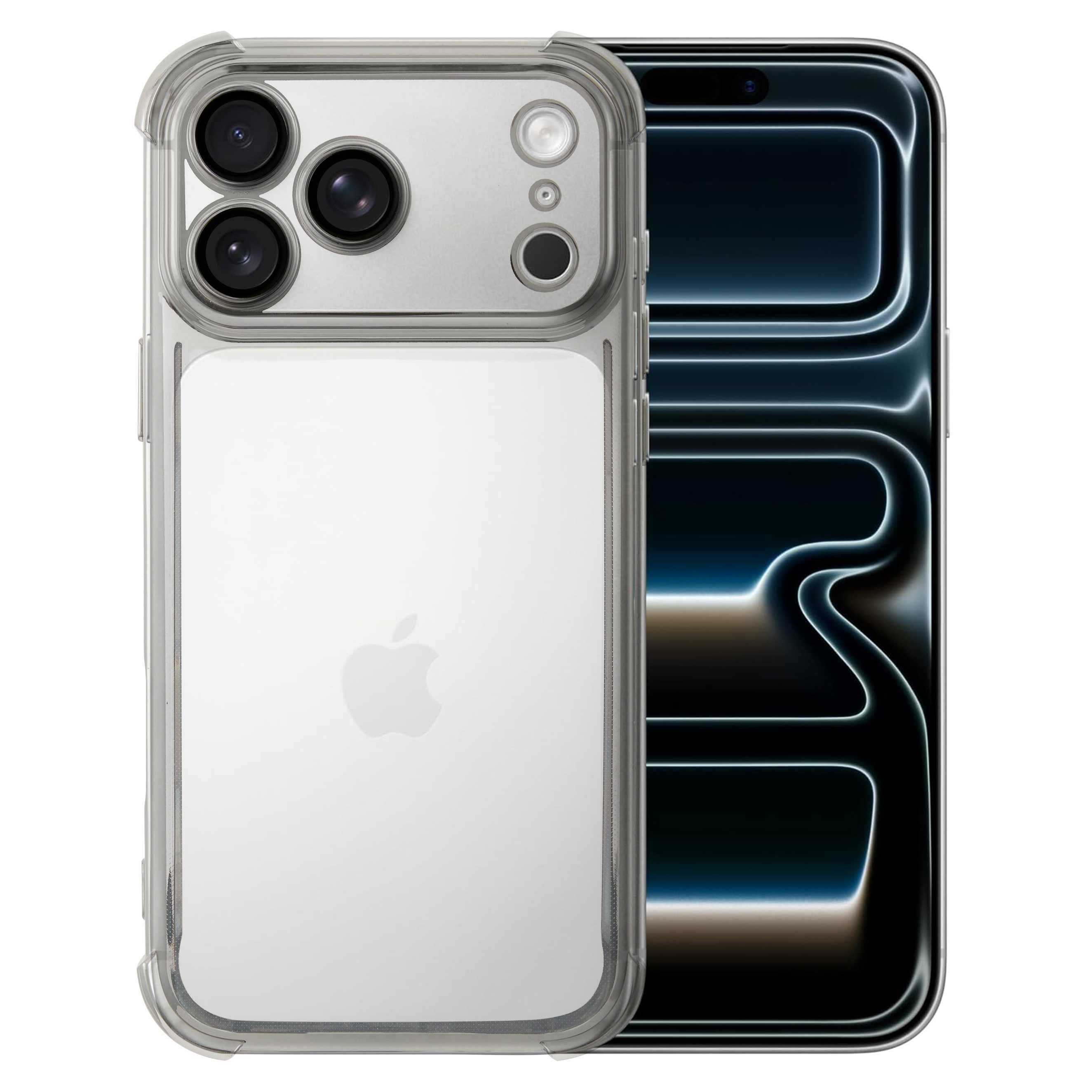 CLM-Tech Handyhülle Transparent für iPhone 17 / iPhone 17 Pro / Pro Max / Air, TPU Gummi, Kratzfest, stoßsicher, schmutzabweisend
