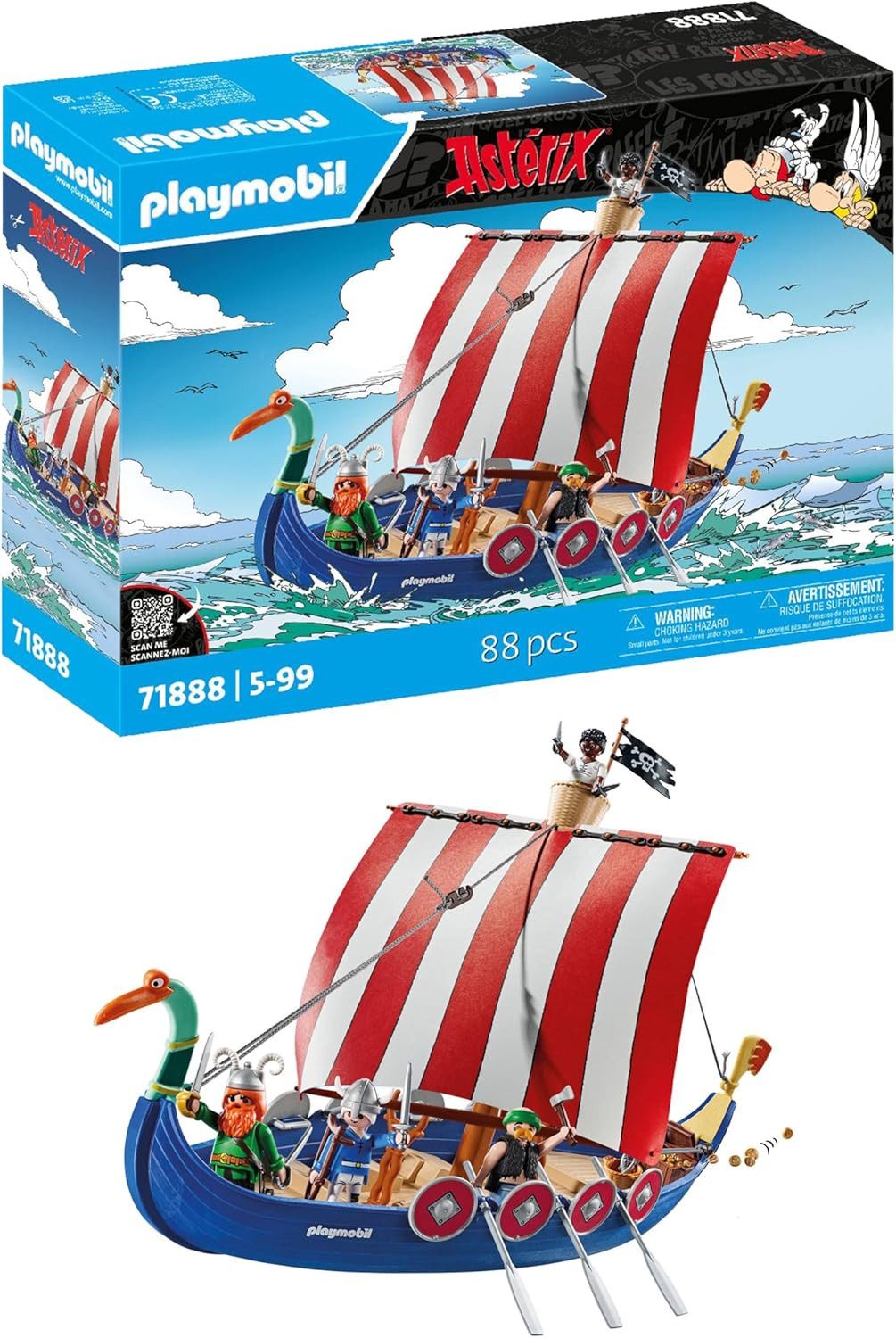 Playmobil® Spielwelt PLAYMOBIL 71888 Asterix Piratenschiff