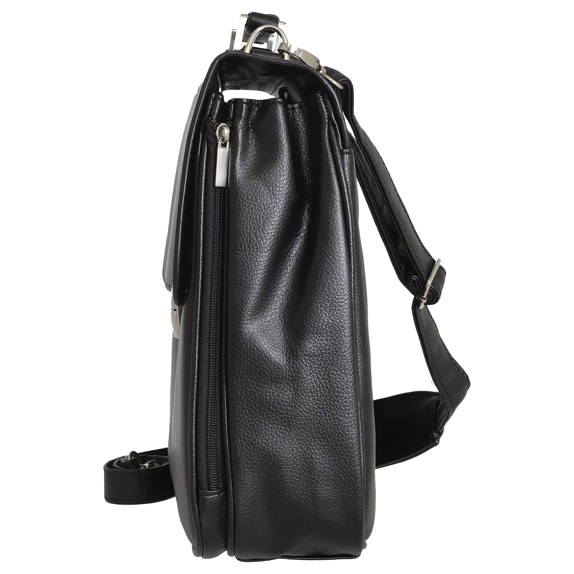 D&N Aktentasche Basic Line PU - Aktentasche 40 cm (schwarz)