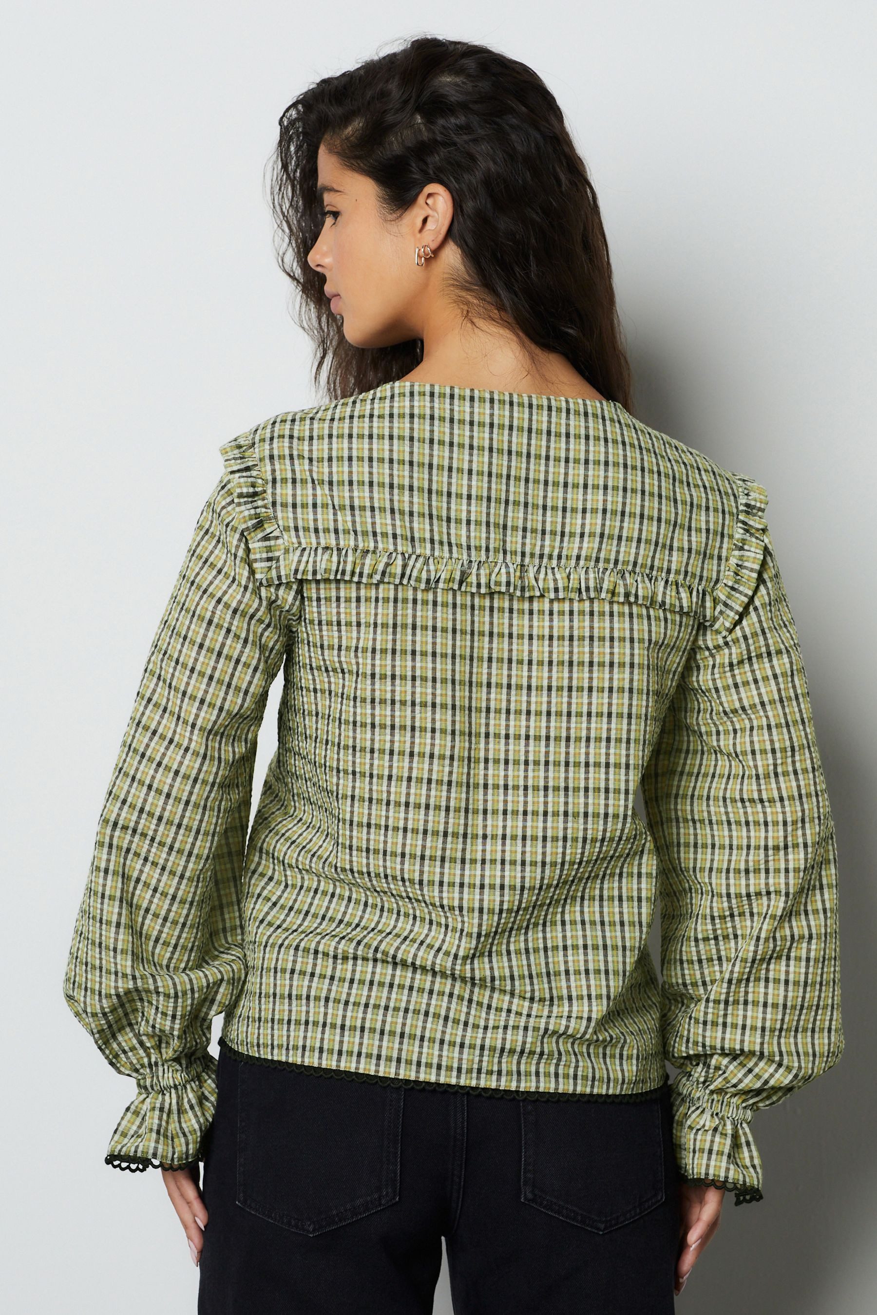 Next Langarmbluse Langärmelige Bluse mit übergroßem Kragen (1-tlg) günstig online kaufen