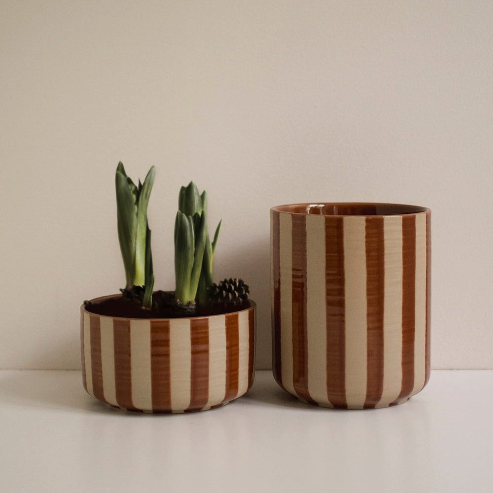 dbkd Dekoobjekt Schale Line - stripe nougat günstig online kaufen