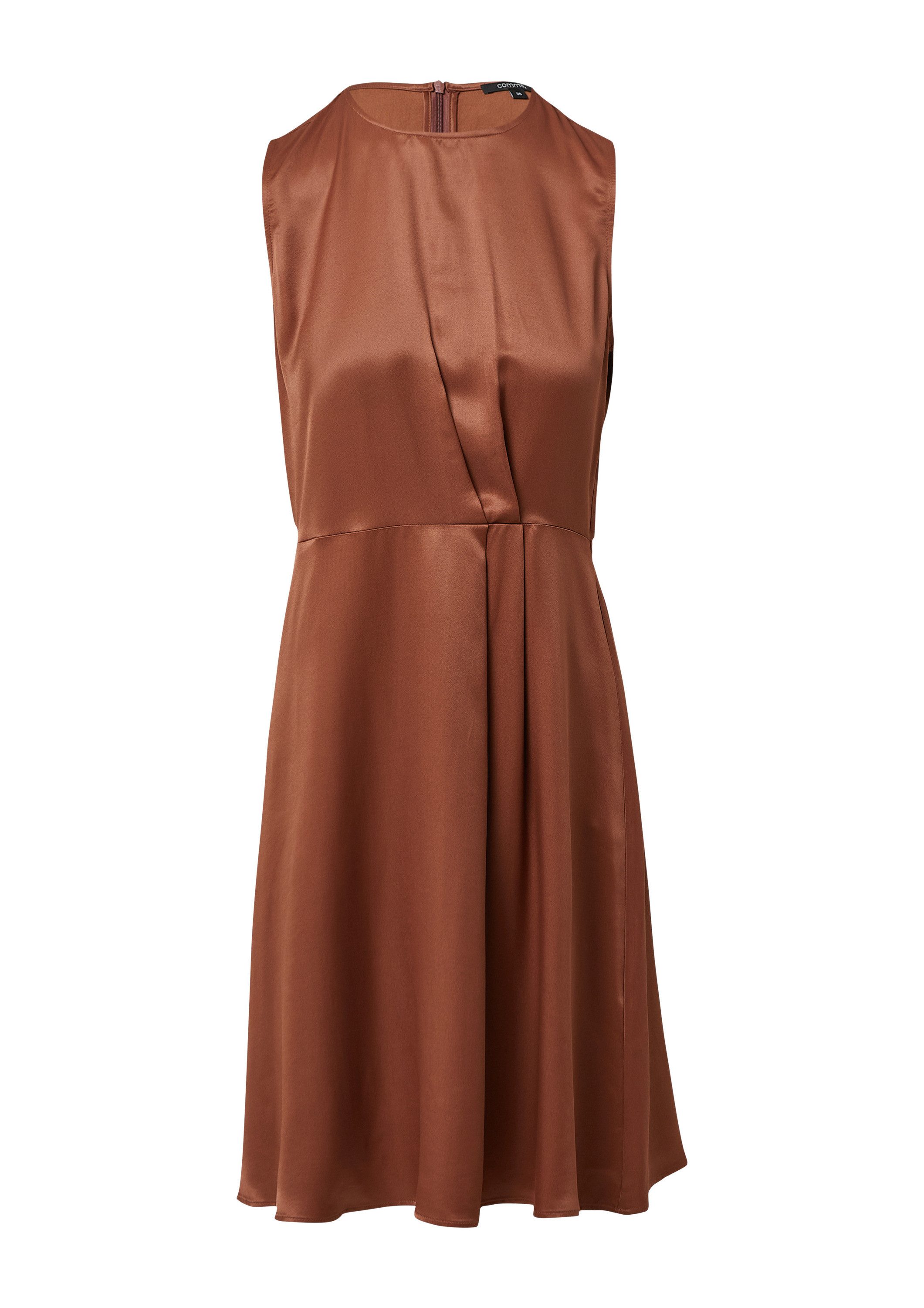 comma Minikleid Kleid Ärmelloses Kleid aus Viskose günstig online kaufen