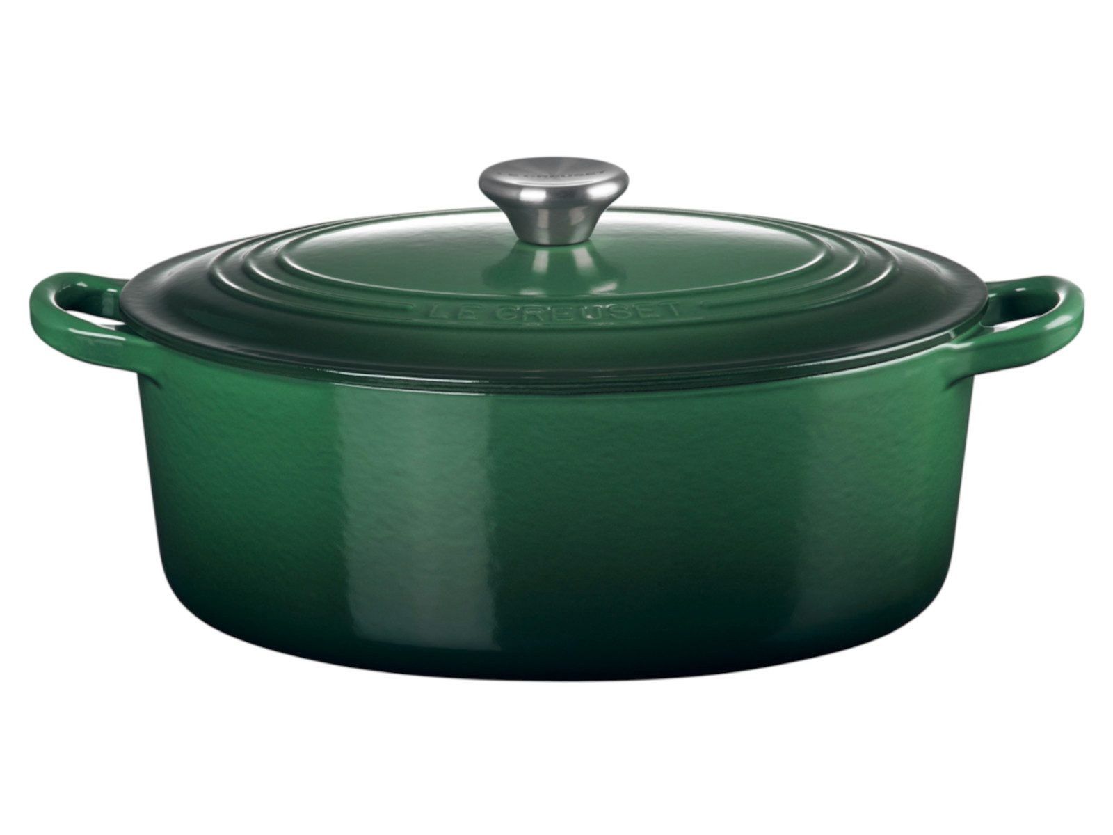 LE CREUSET Bräter Bräter Tradition oval juniper 31cm, Emailliertes Gusseisen