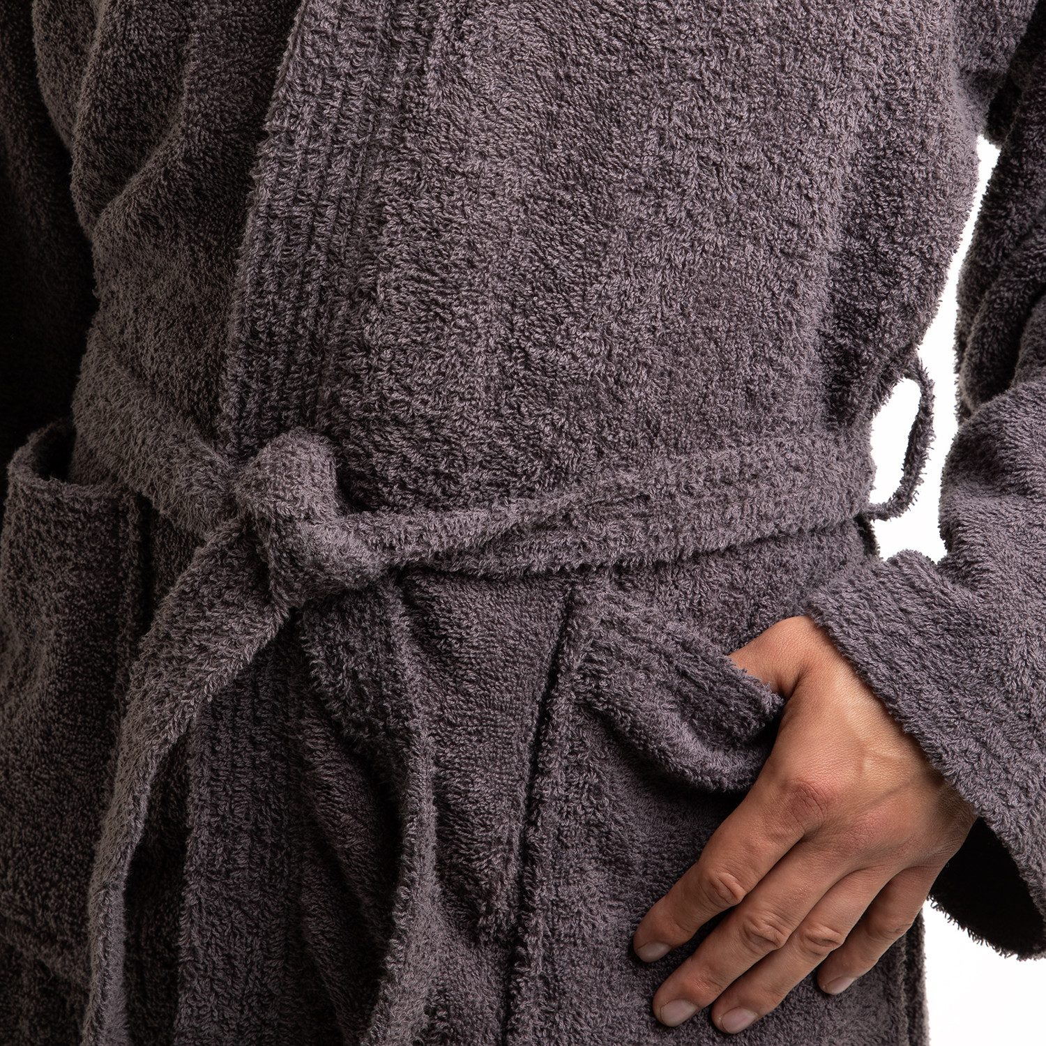 OAHOO Bademantel Unisex Frottee Bademantel mit Kapuze 100% Baumwolle, Extra günstig online kaufen