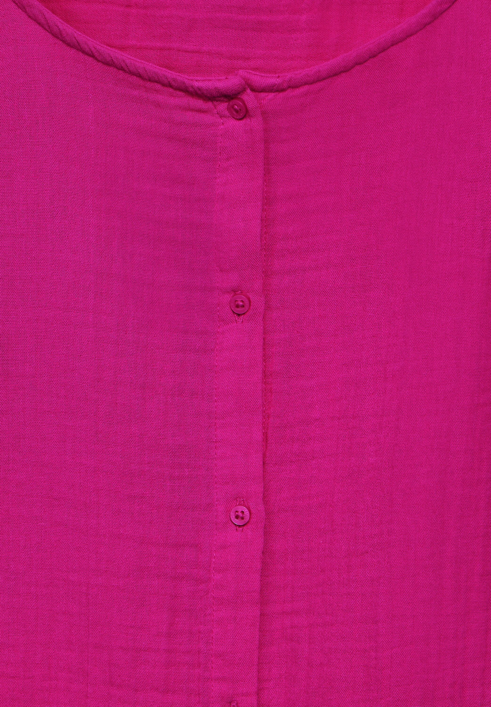 STREET ONE Langarmbluse aus reiner Baumwolle