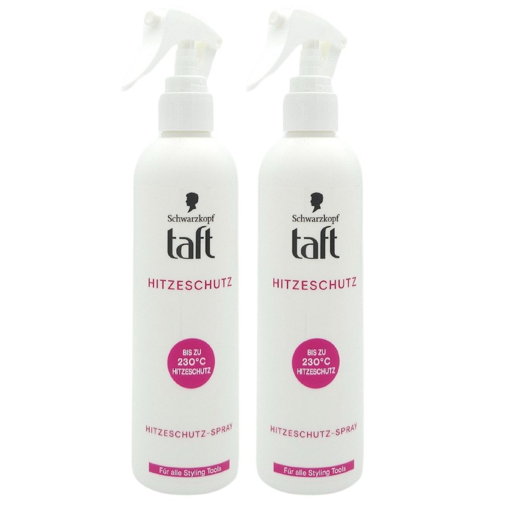 Schwarzkopf Hitzeschutzspray Taft Hitzeschutzspray 250ml, 2-tlg., Hitzeschutz bis 230°C für langanhaltenden Style