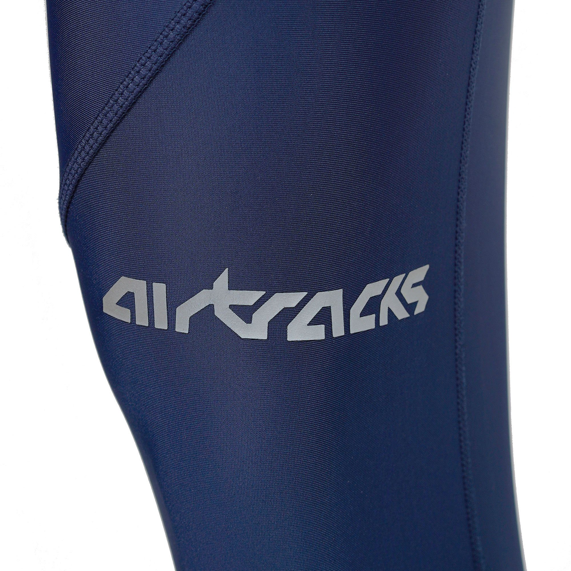 Airtracks Lauftights Laufhose 3/4 Lang Pro (Sporthose mit Kompressionswirkung, & Quick Dry Funktion) » S M L XL XXL XXXL «
