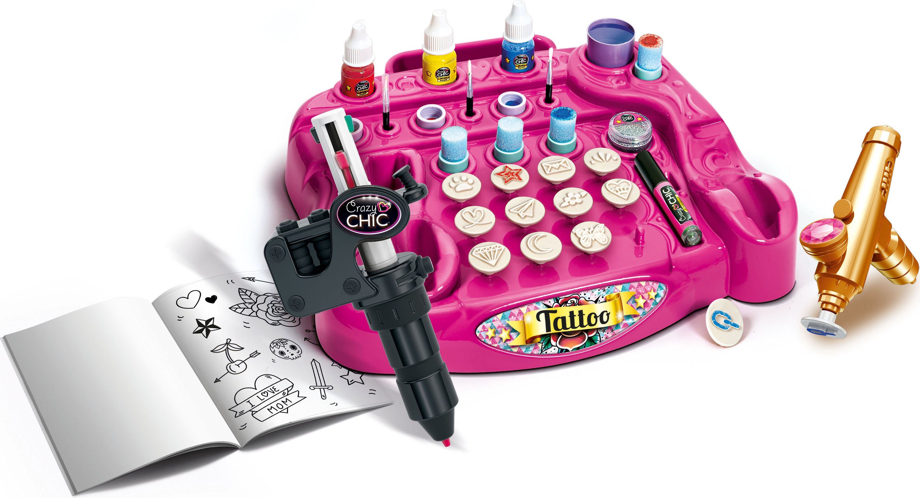 Clementoni® Kreativset Crazy Chic, Tattoo-Studio