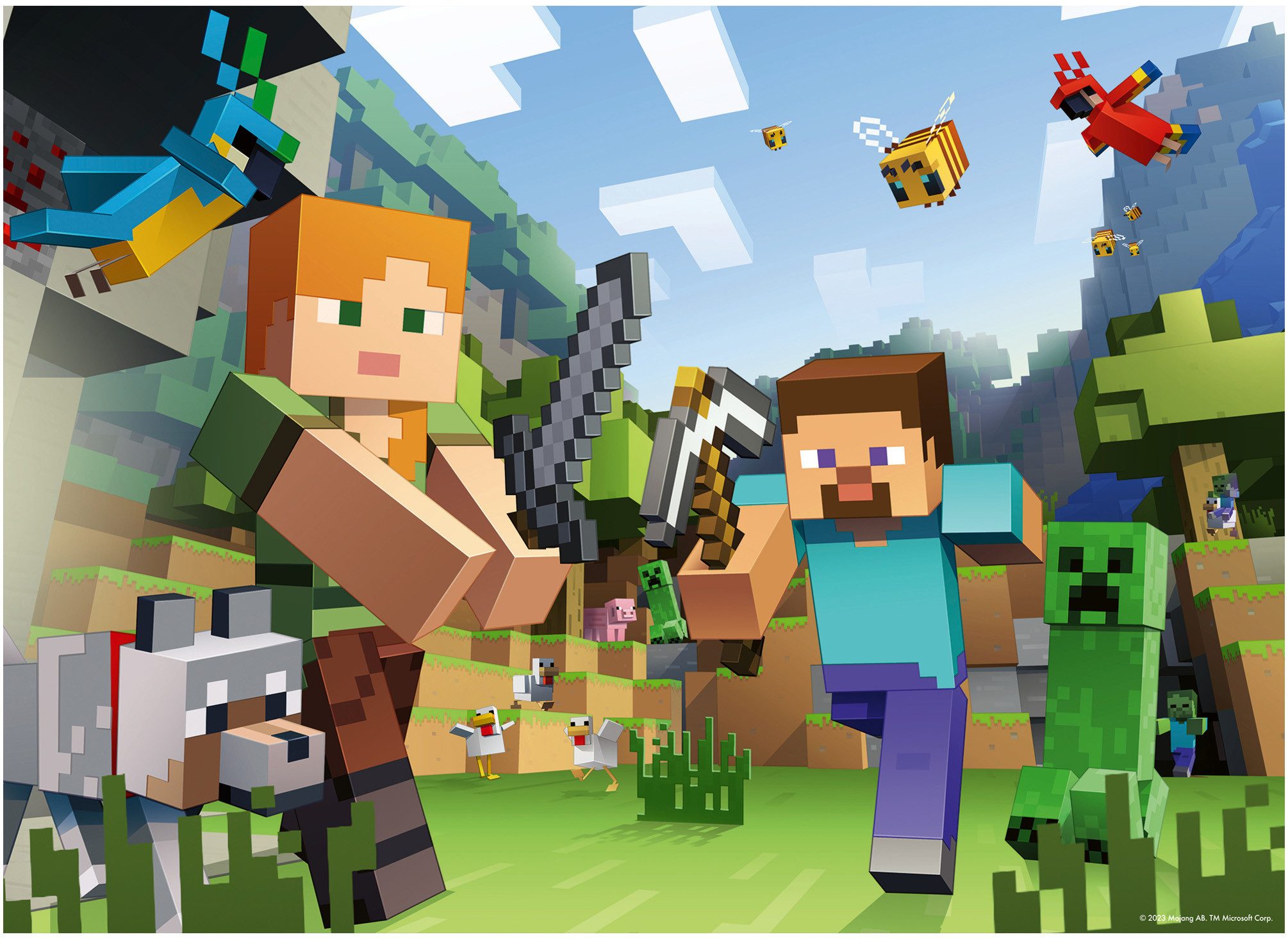 Ravensburger Puzzle Minecraft, Biome erforschen, 400 Puzzleteile, Made in Europe