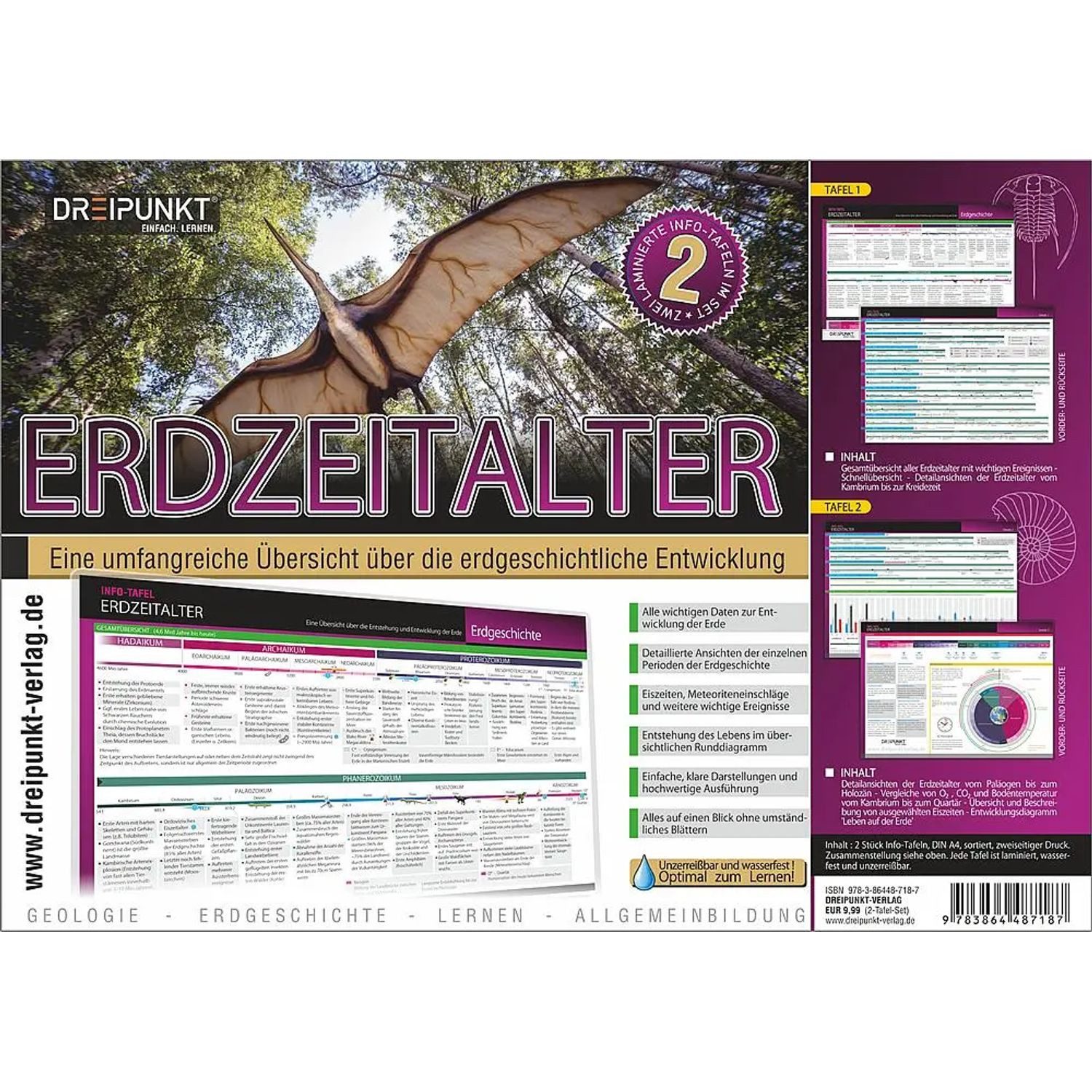 Media Verlag Poster Info-Tafel-Set Erdzeitalter