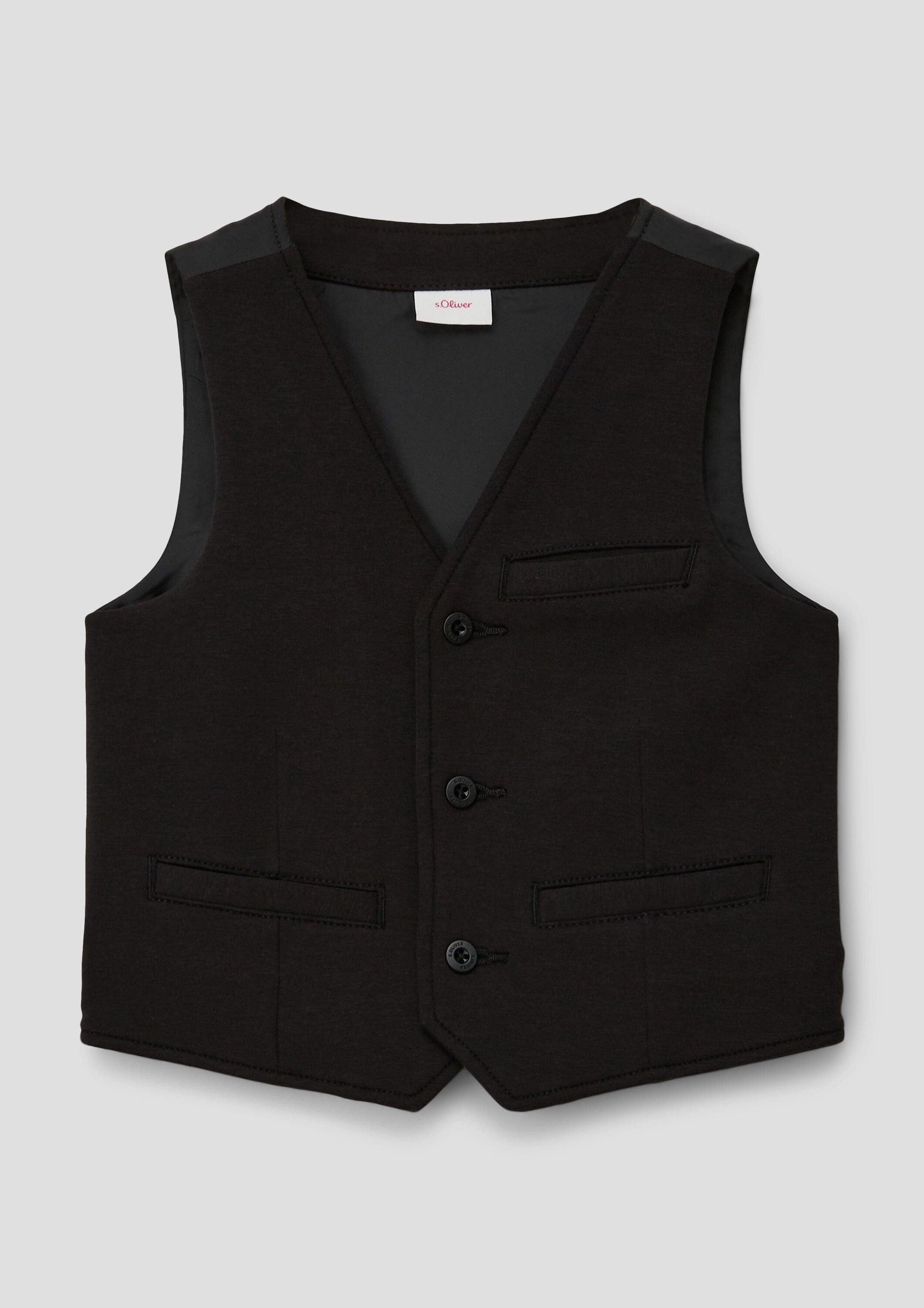 s.Oliver Funktionsweste Indoor-Weste Festliche Weste aus Jersey