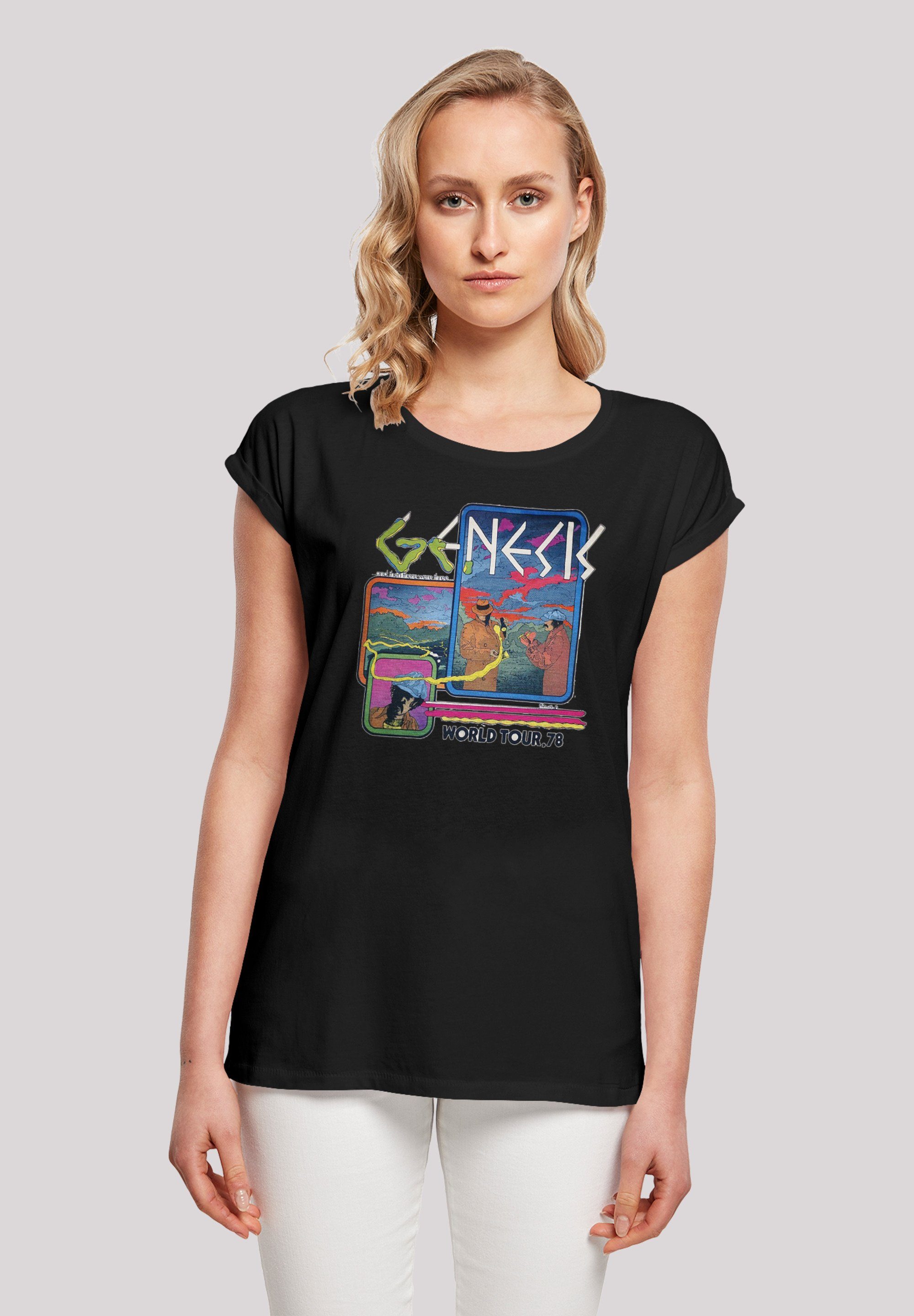 Damen Shirts F4NT4STIC T-Shirt Extended Shoulder T-Shirt 'Genesis World Tour 78'