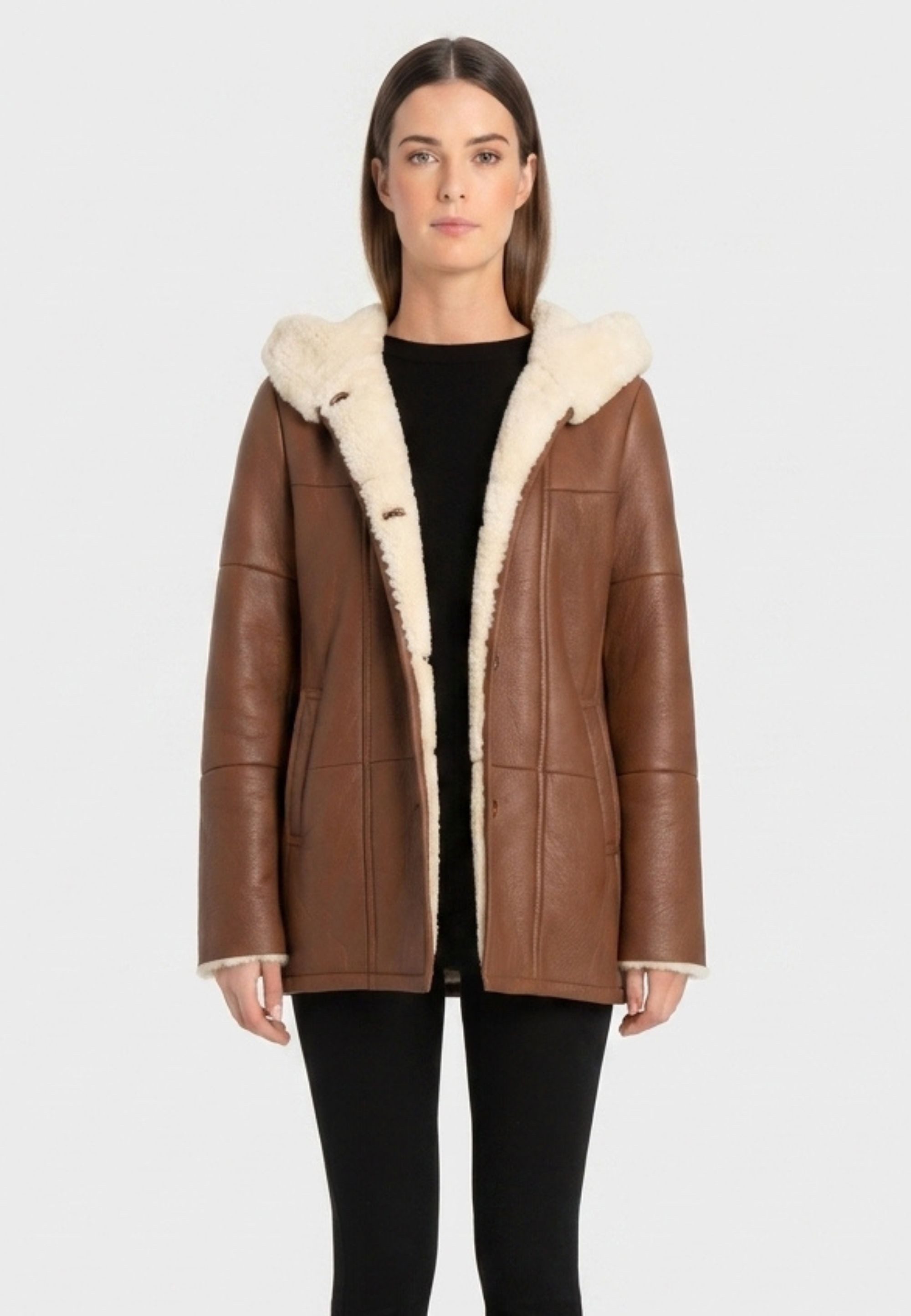 Valcuer 1887 Lederjacke Vivi VC (1-St) aus echtem Leder