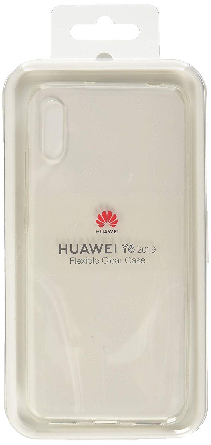 Huawei Handyhülle Original Huawei Y6 2019 TPU Silikonhülle in Transparent