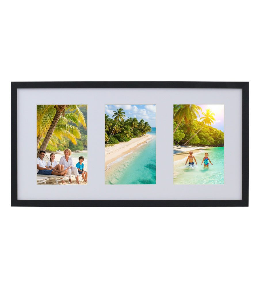 IDEAL TREND Bilderrahmen Multiframe Collage Bilderrahmen Holz Fotos Massivh günstig online kaufen