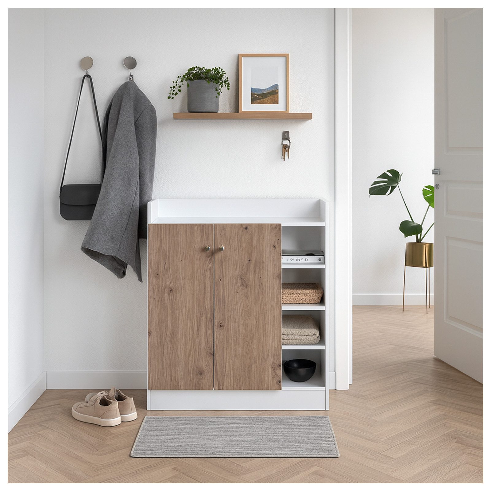 HTI-Line Kommode Kommode Nina mit 8 Regalfächern (Stück, 1x Kommode Nina), Anrichte Sideboard Schrank
