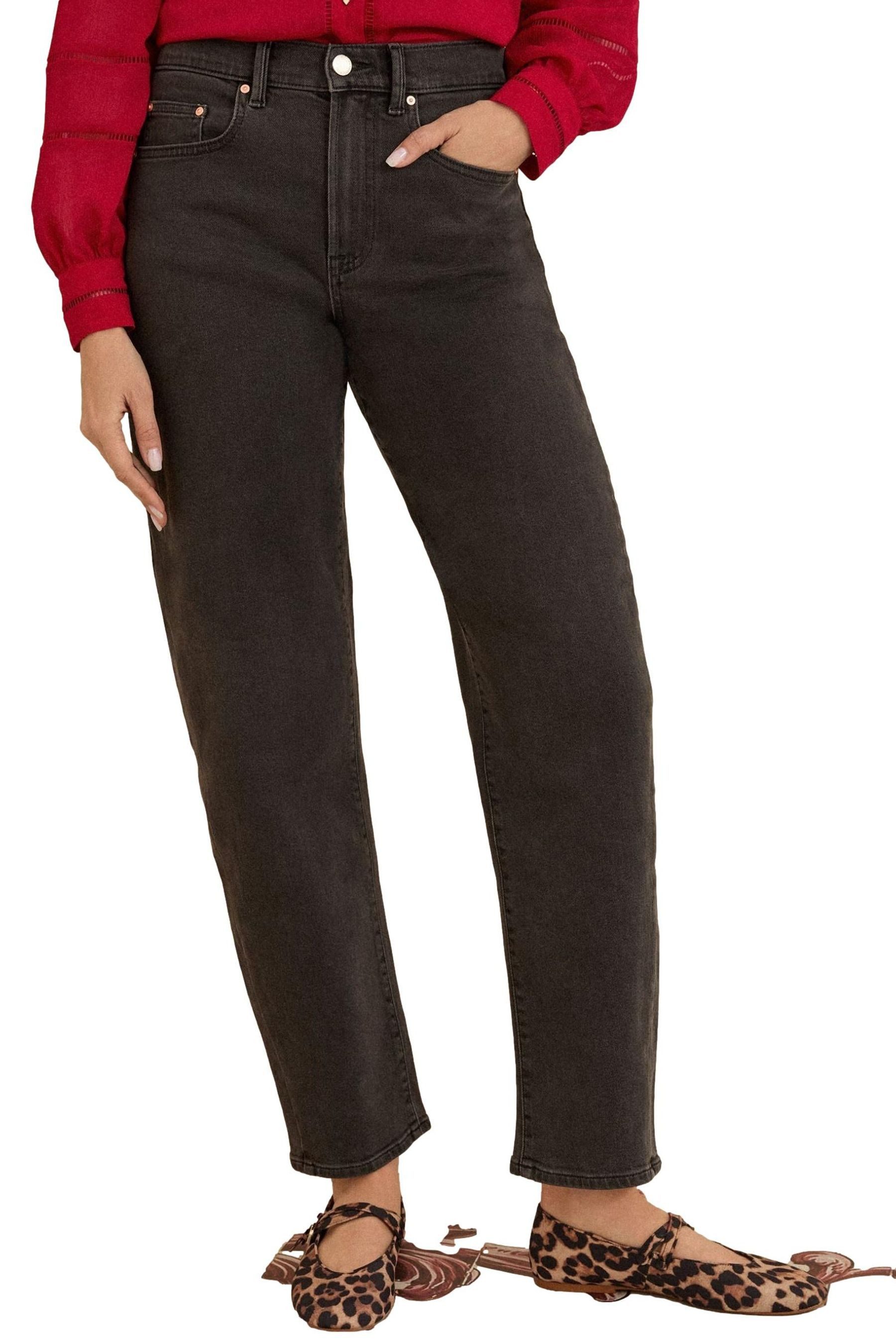 Weite Jeans Love & Roses Jeans mit Barrel-Bein