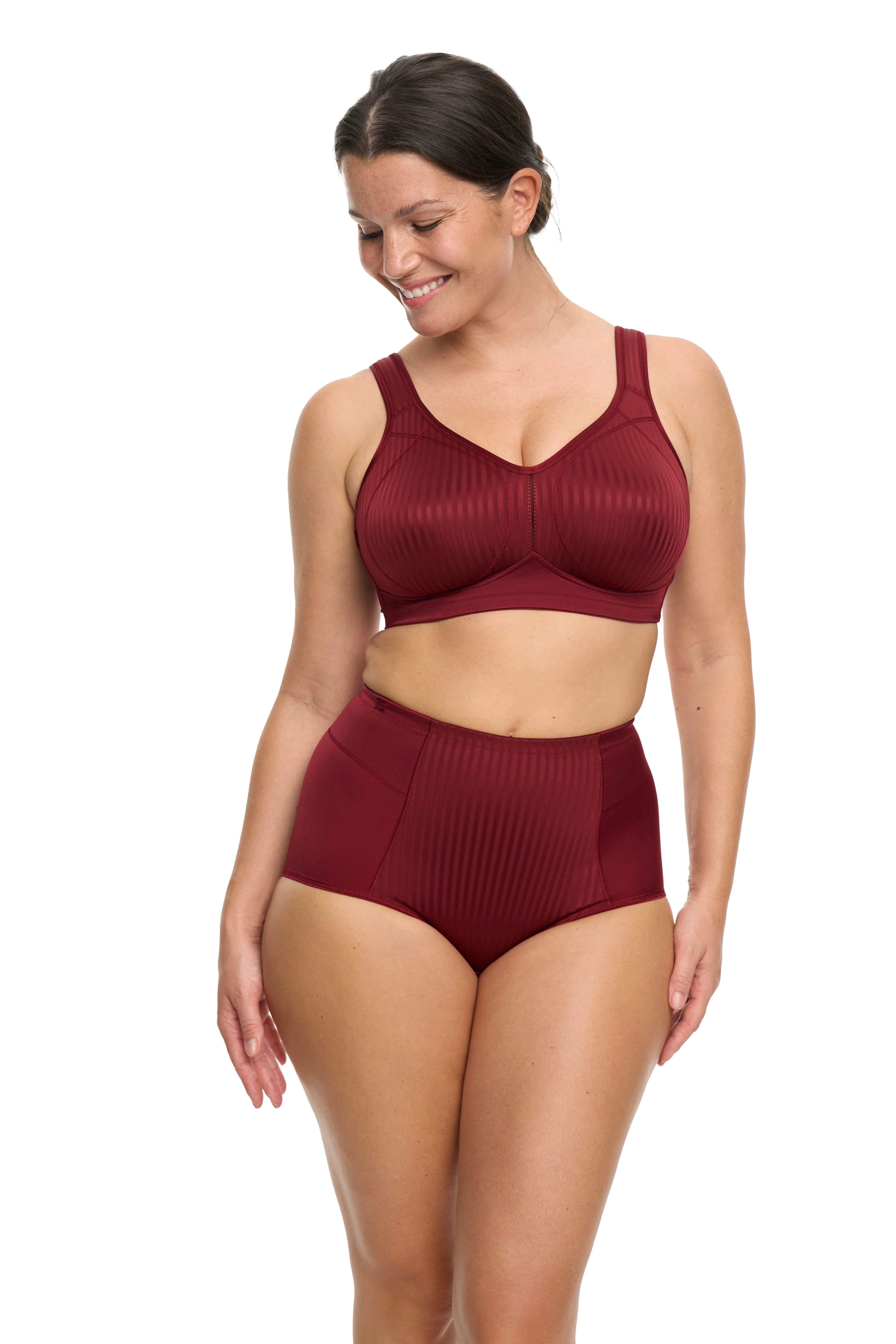 Susa Bügelloser BH Cremona Stützfunktion, vorgeformte Cups, Streifenoptik vorn