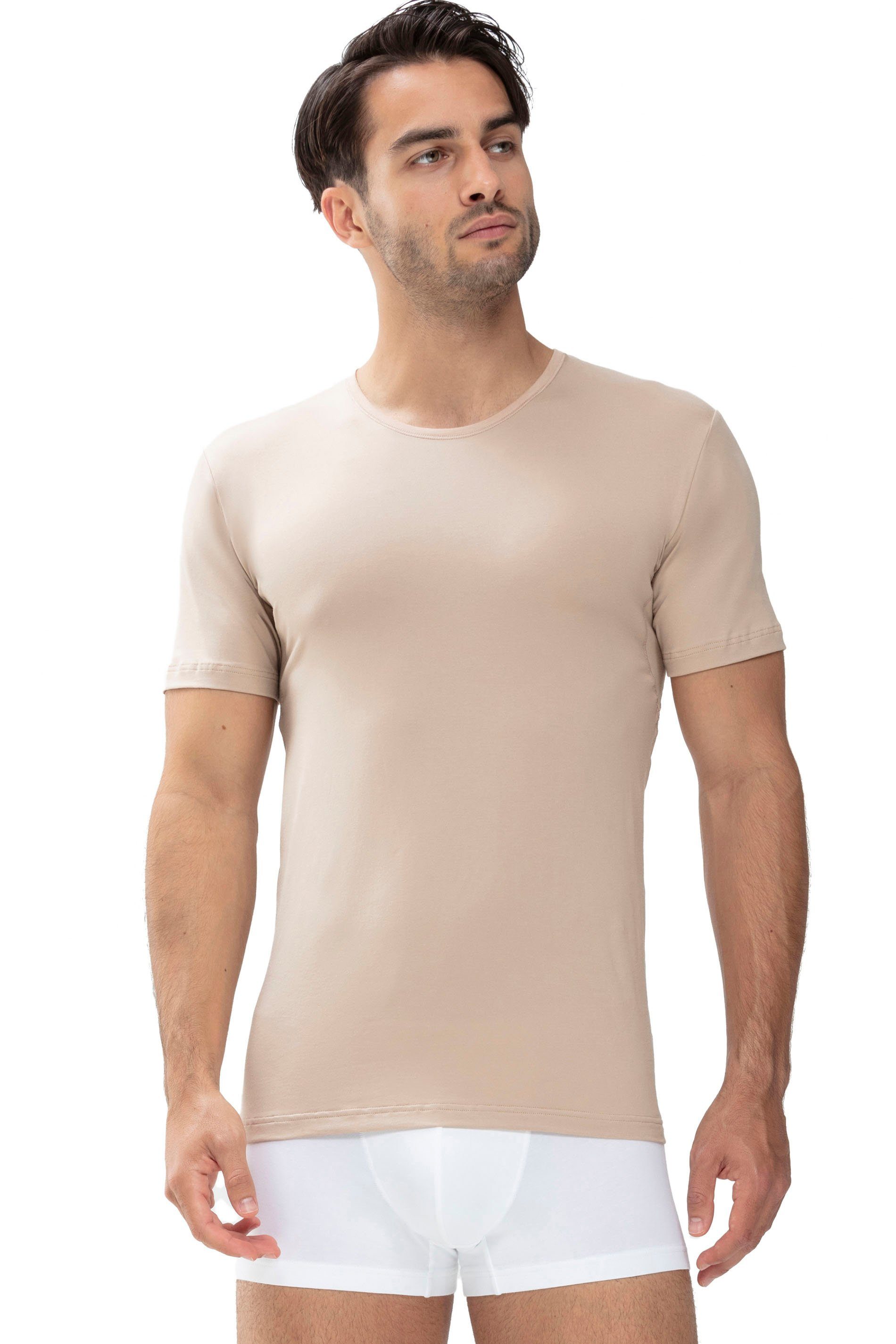 Mey Unterziehshirt Dry Cotton Functional unter dem Businesshemd unsichtbar, Halbarm Light-Beige | Unterhemden