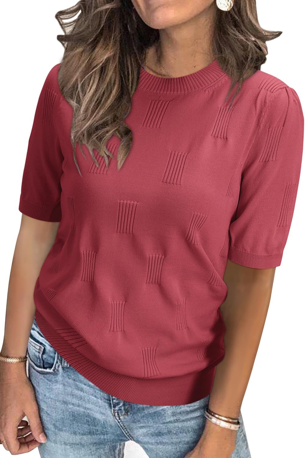 Arach&Cloz Strickpullover Damen Pullover Strickpullover Sweatshirt Stricken günstig online kaufen