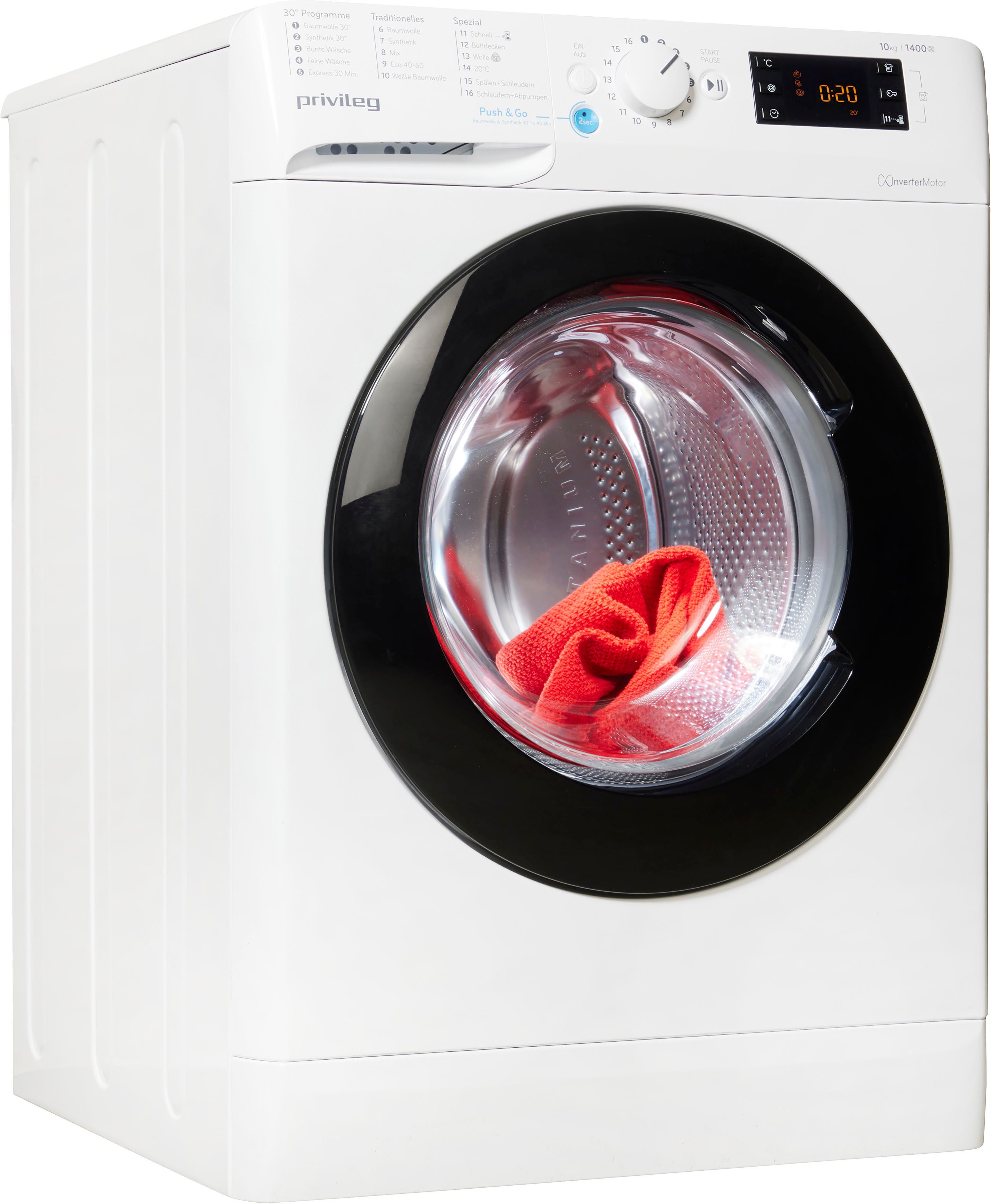 Privileg Waschmaschine PWF X 1073 A, 10 kg, 1400 U/min, 50 Monate  Herstellergarantie